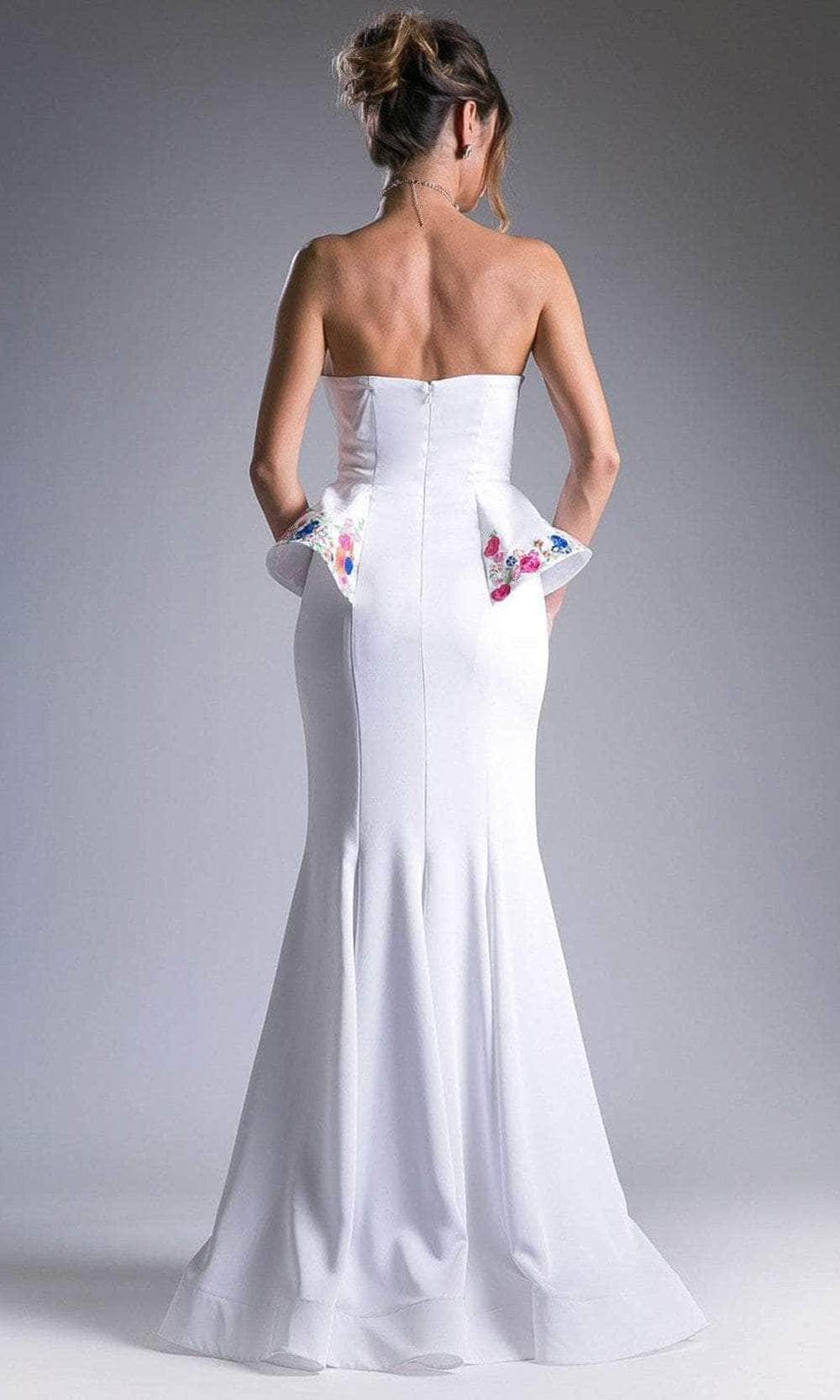 Cinderella Divine A5010 - Scoop Neck Sheath Evening Gown - Image 2