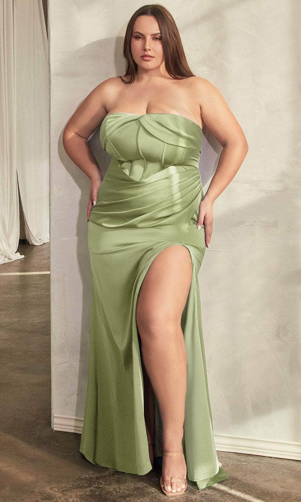 Cinderella Divine CD326C - Elegant Strapless Corset Formal Dress - Image 5