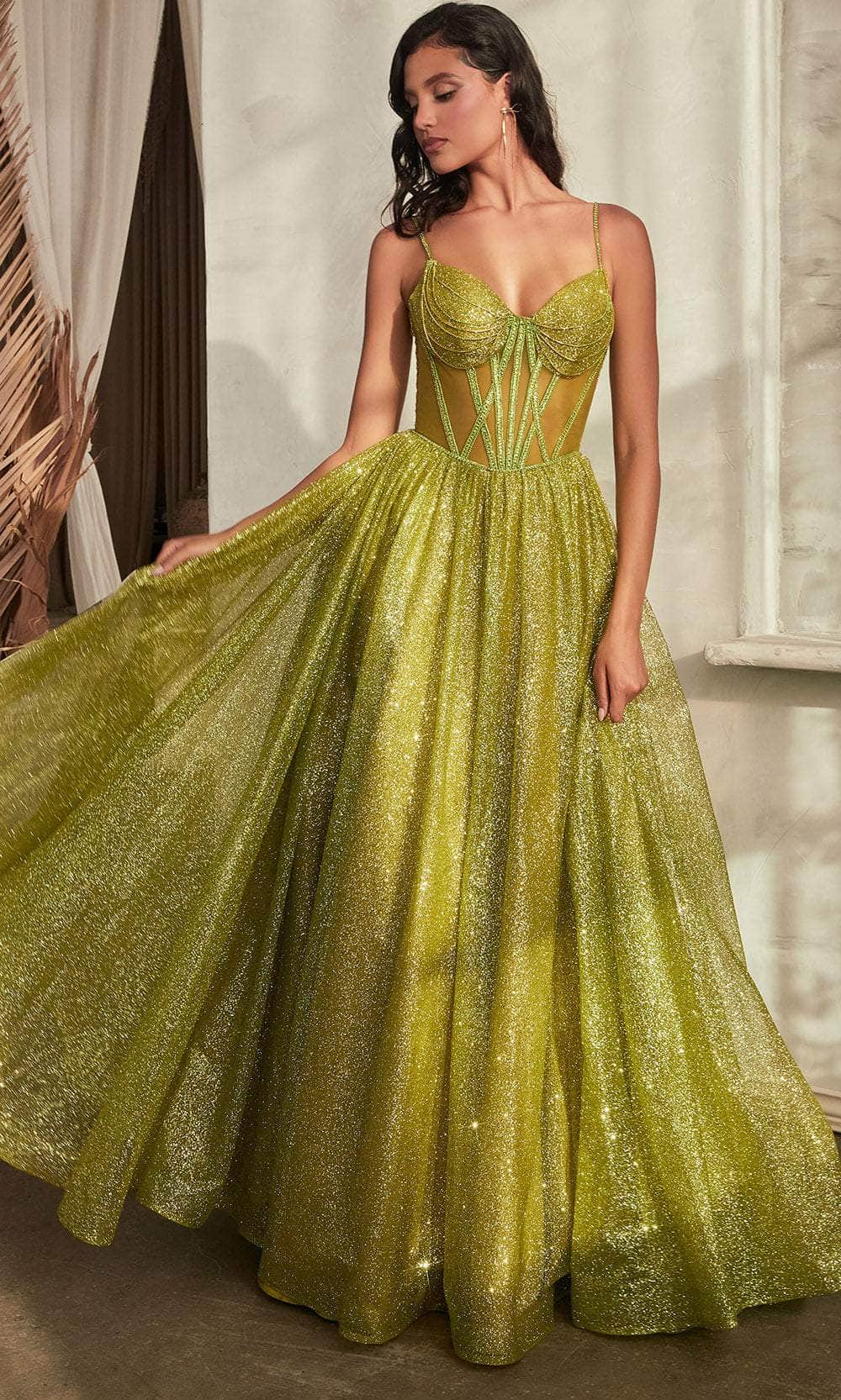 Cinderella Divine CD832 - Sleeveless with Sheer Corset Bodice Ballgown - Image 4
