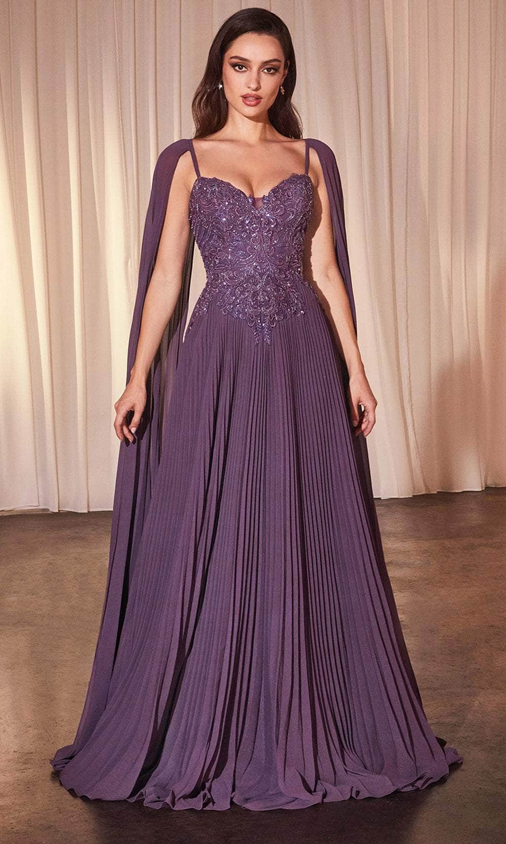 Cinderella Divine CJ937 - Embroidered A-Line Prom Gown