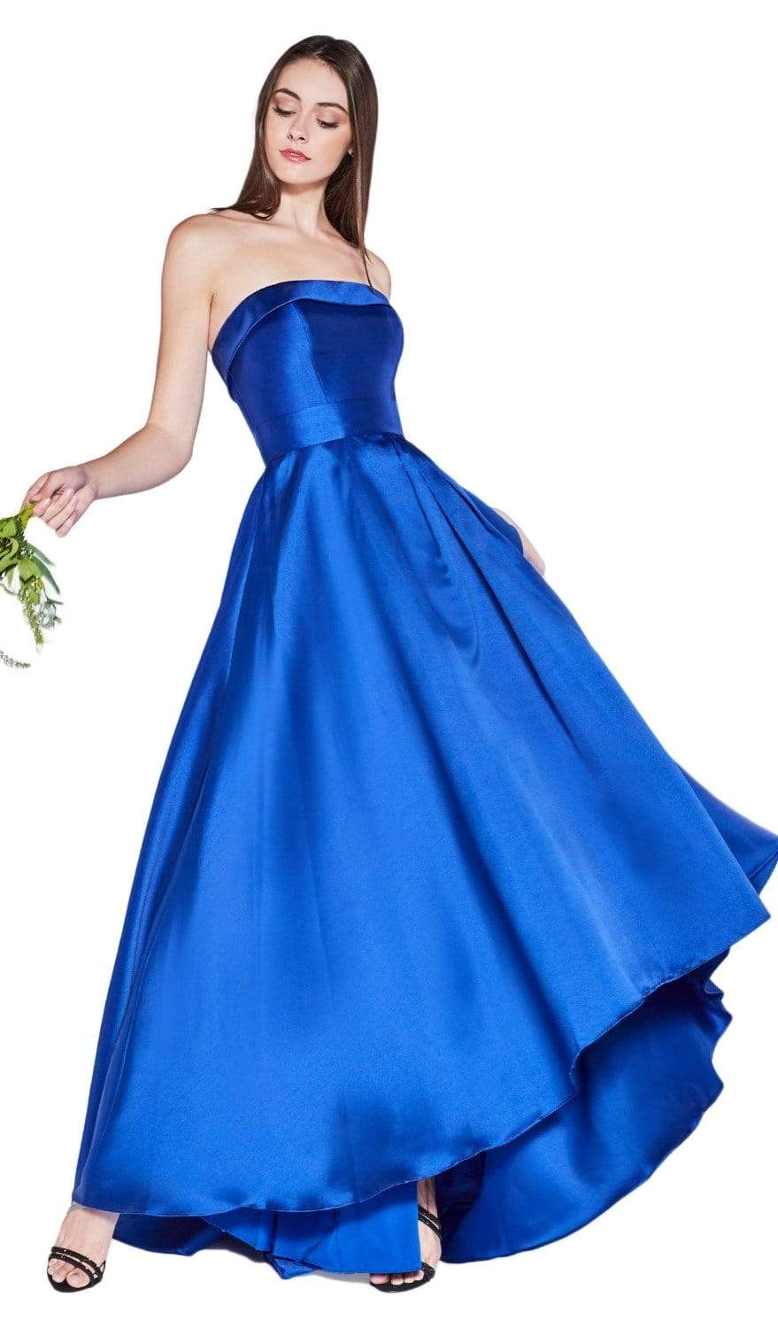 Cinderella Divine 5277 - Strapless High Low Hem Bridesmaid Dress