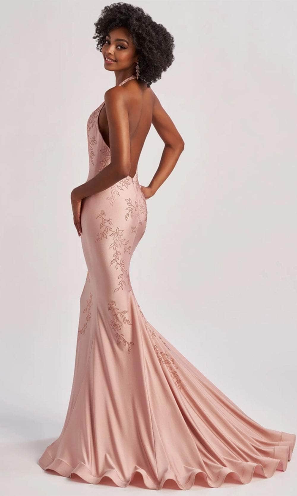Colette By Daphne CL8580 - Halter Mermaid Prom Dress - Image 2