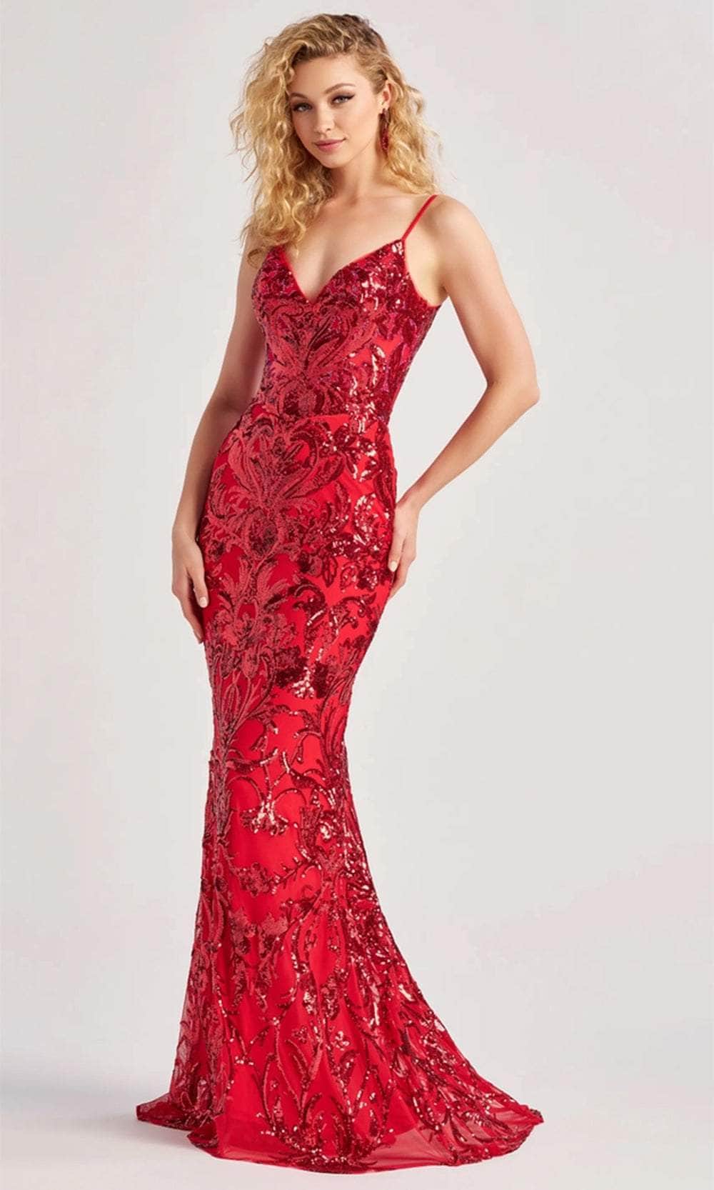 Colette By Daphne CL8685 - Sequin Pattern Long Gown