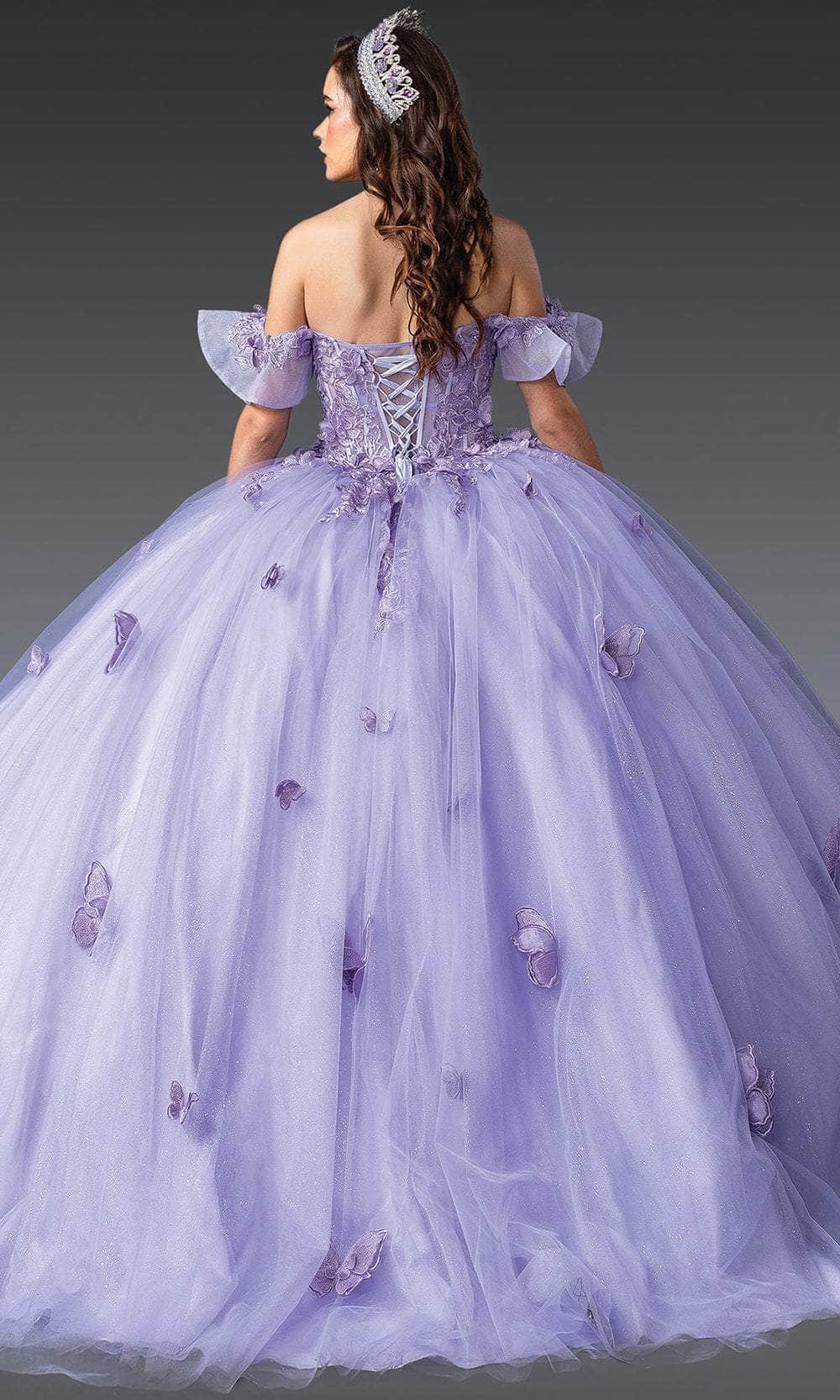 Dancing Queen 1911 - Glitter Off-Shoulder Butterfly Gown - Image 2