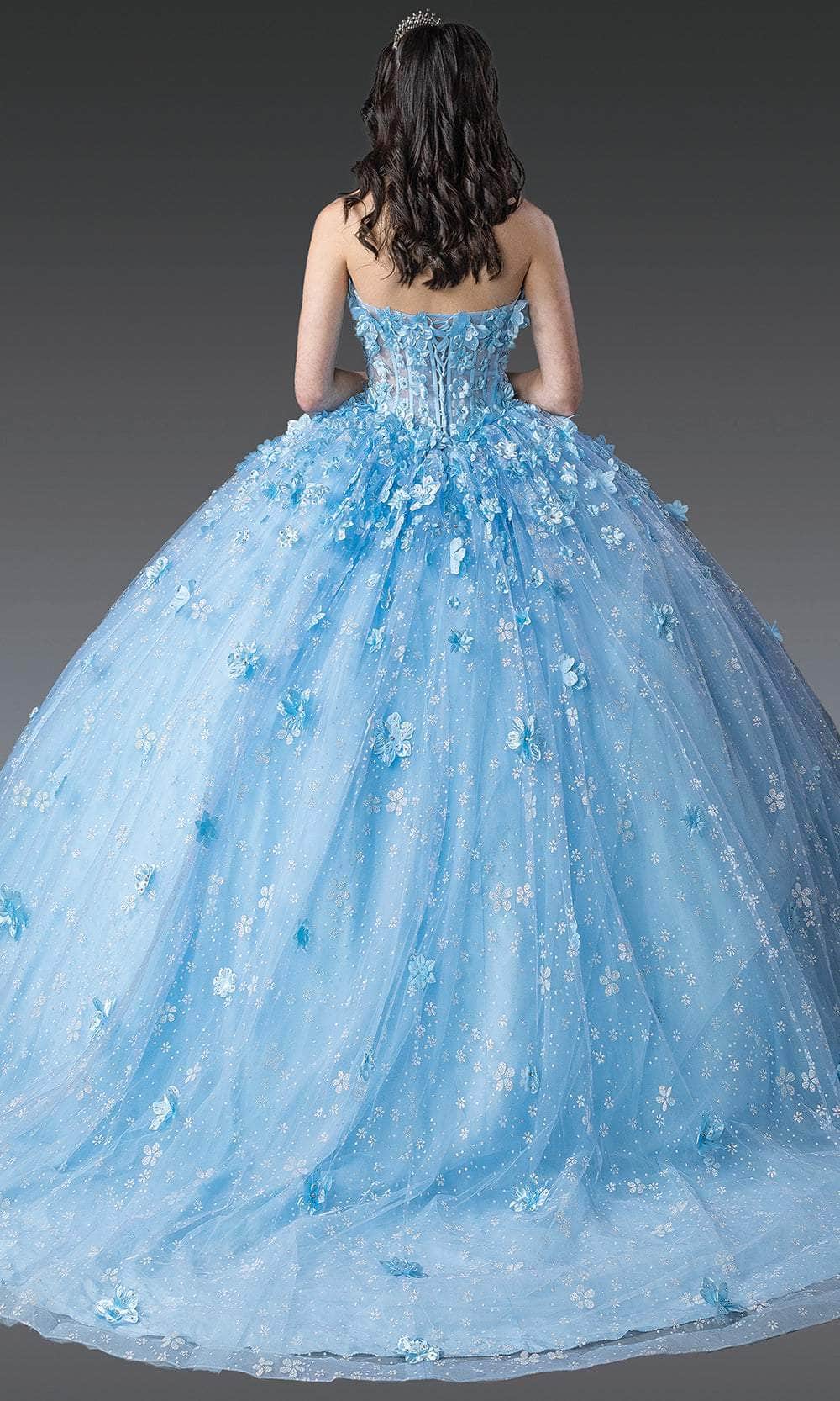 Dancing Queen 1972 - Sheer Bodice Sweetheart Neckline Ballgown - Image 2