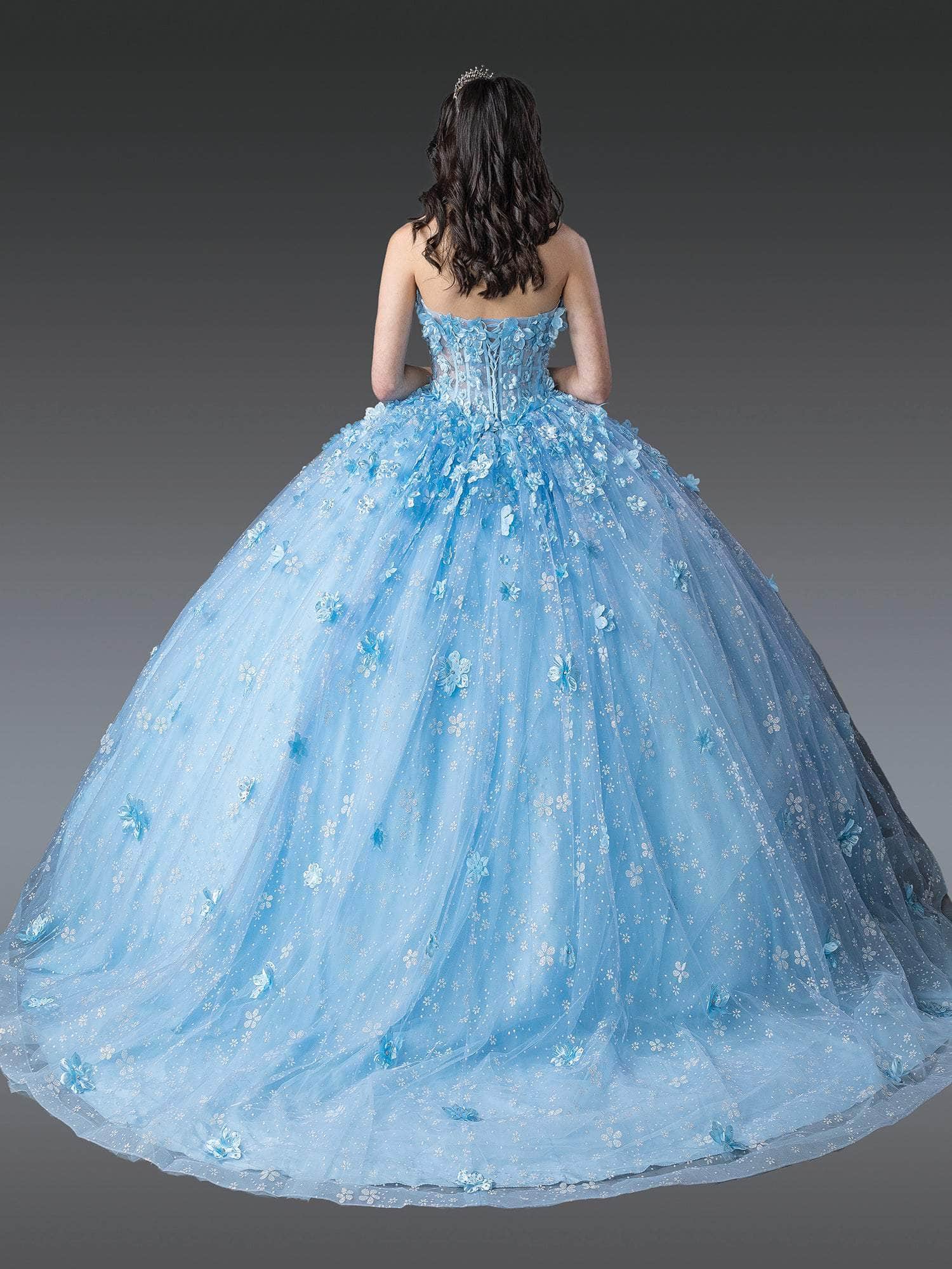 Dancing Queen 1972 - Sheer Bodice Sweetheart Neckline Ballgown - Image 4
