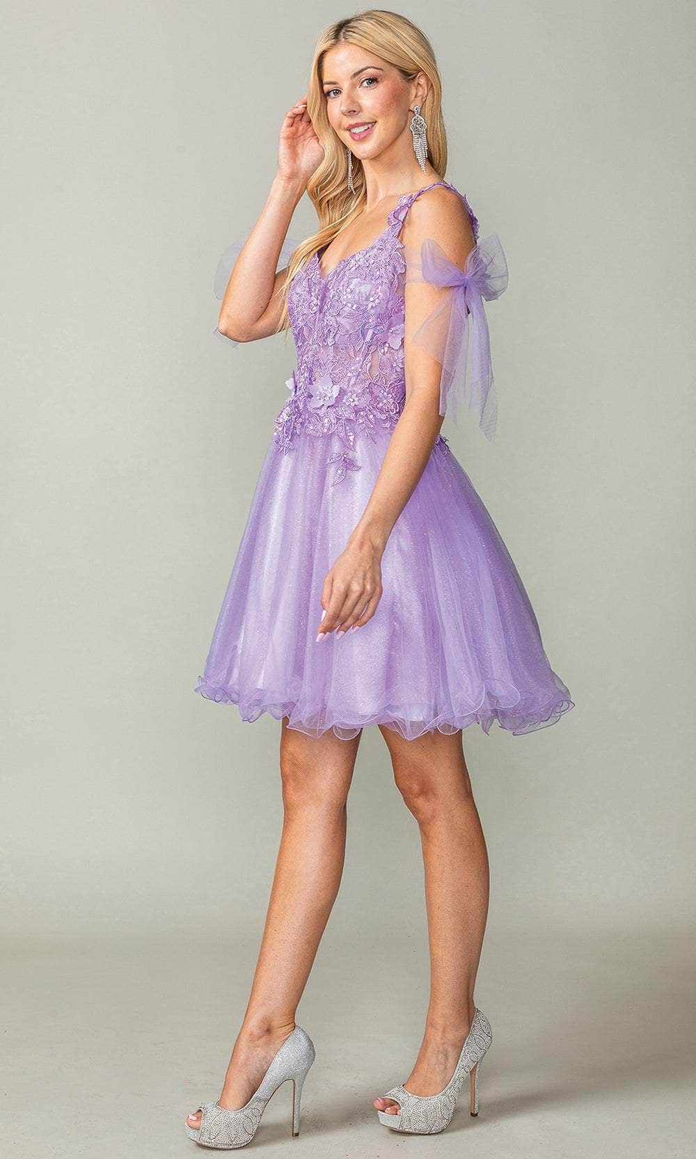 Dancing Queen 3365 - Applique Cocktail Gown Clearance Sale - Image 4