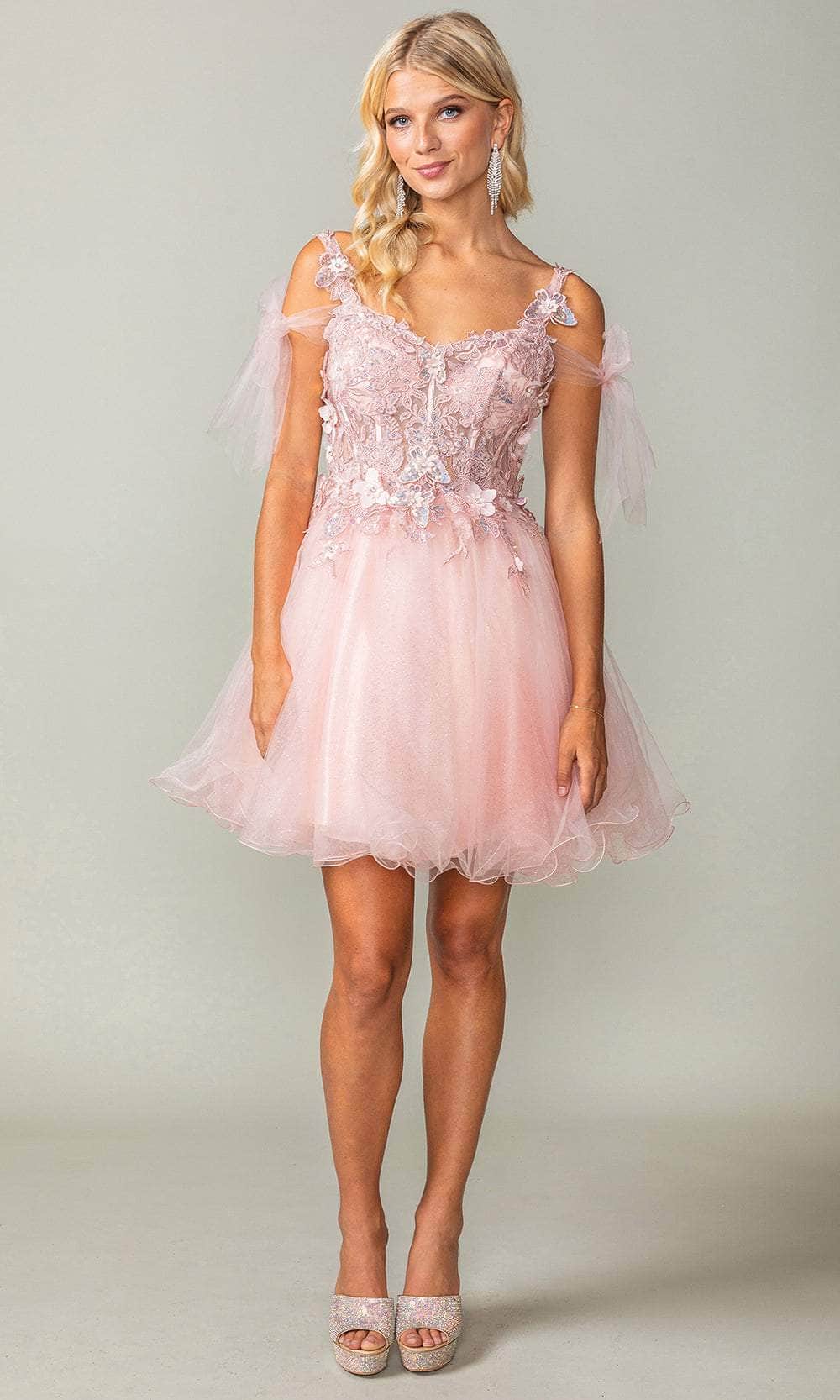 Dancing Queen 3365 - Applique Cocktail Gown Clearance Sale - Image 5