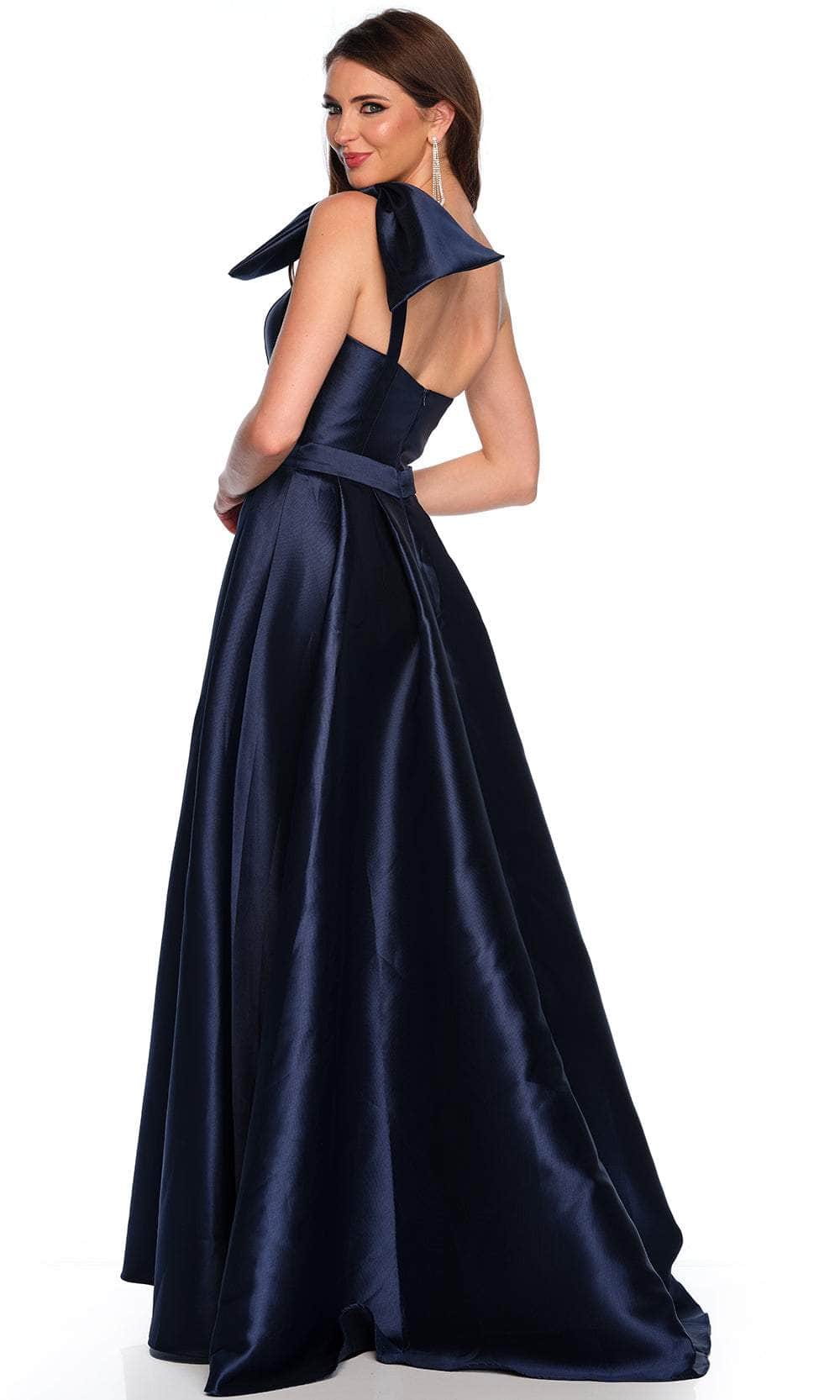Dave & Johnny 11337 - Bow Detail One Shoulder Dress - Image 5