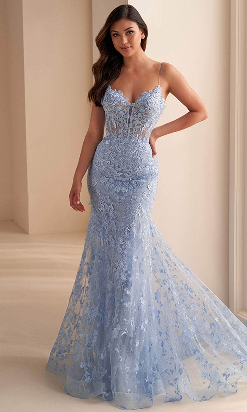 Ellie Wilde EW36008 - Floral Embroidered Prom Dress - Image 11