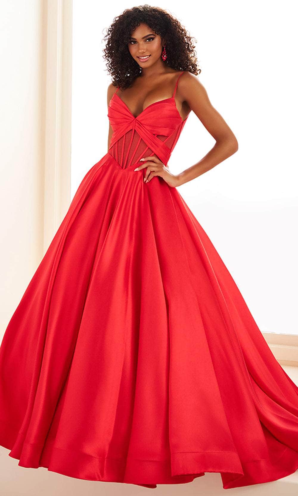 Ellie Wilde EW36073 - Pleated Bodice Prom Ballgown - Image 4