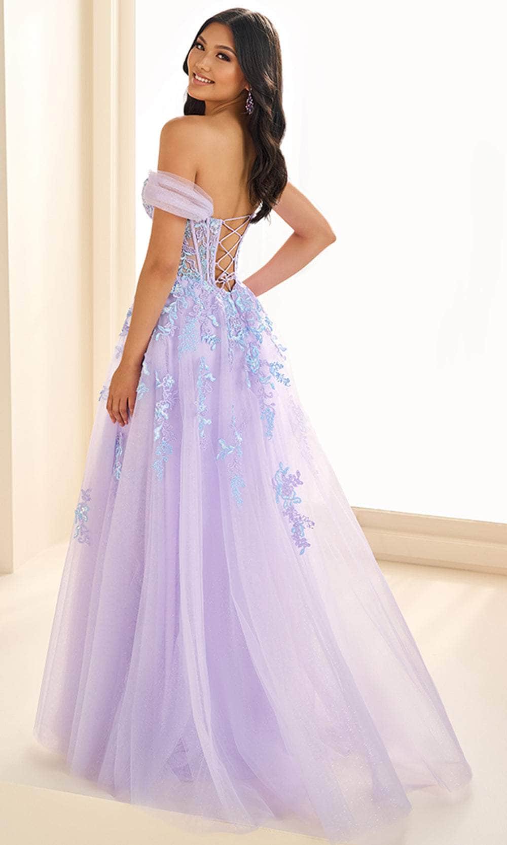 Ellie Wilde EW36217 - Sweetheart Neck Lace-Applique Prom Gown - Image 2