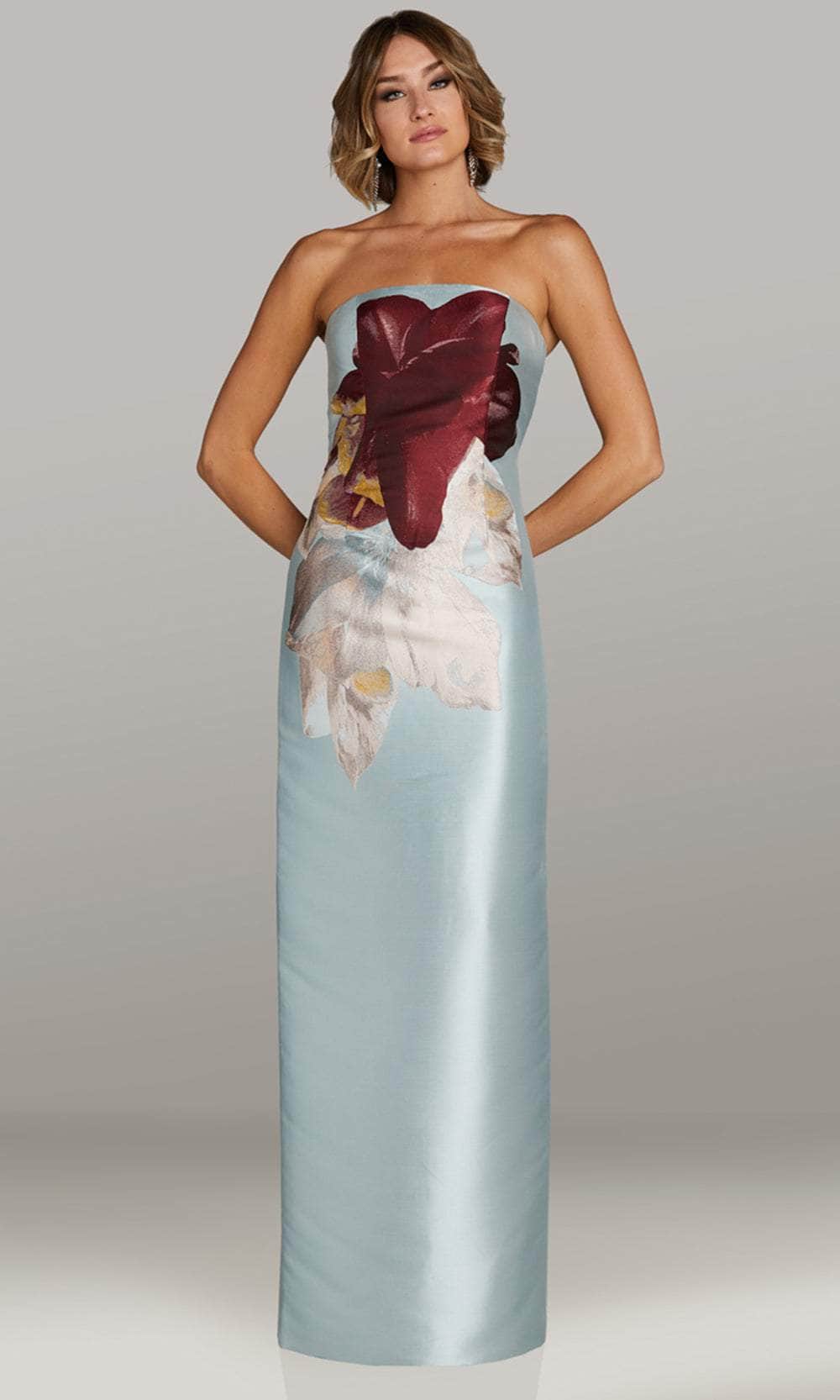 Gia Franco 12433 - Strapless Straight Neck Evening Gown