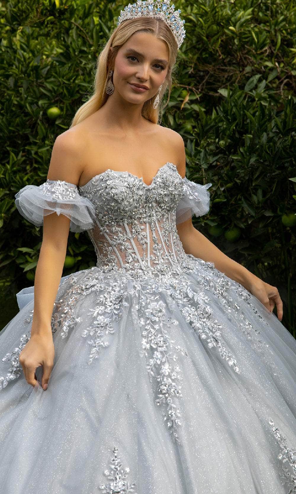 GLS by Gloria GL3519 - Sweetheart Embroidered Ballgown - Image 3