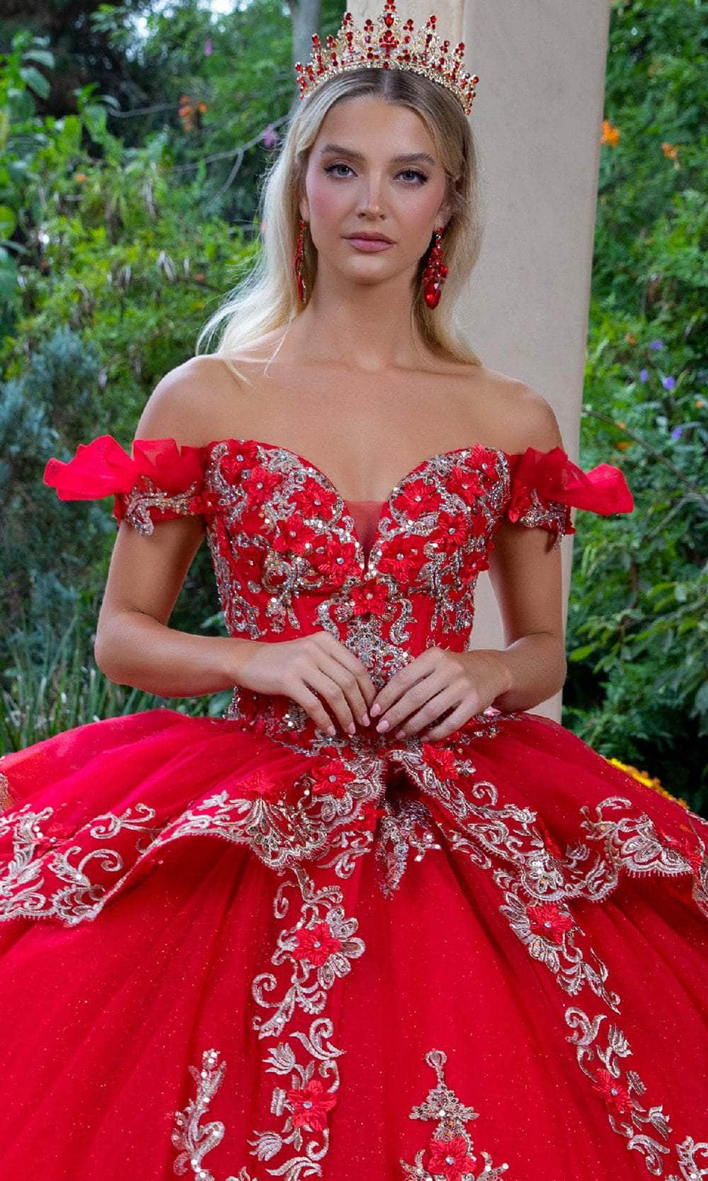 GLS by Gloria GL3528 - Corset Bodice Ballgown - Image 9