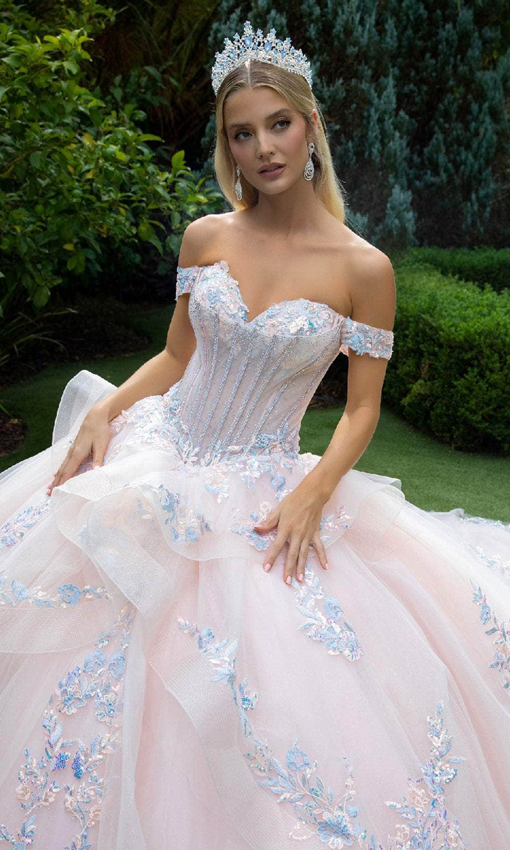 GLS by Gloria GL3596 - Sweetheart Ruffle Layer Ballgown - Image 4