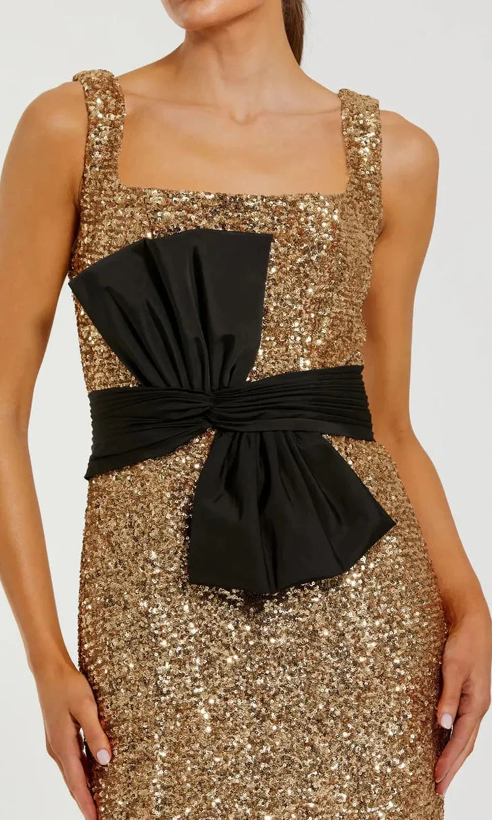 Ieena Duggal 21160 - Square Neck Allover Sequin Gown - Image 3