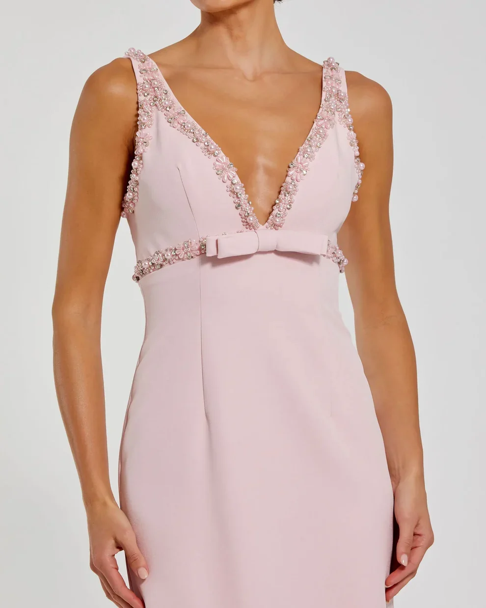 Ieena Duggal 2276 - Sleeveless Embellished Midi Dress - Image 5