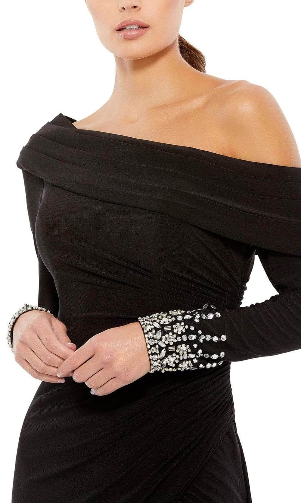 Ieena Duggal 26485 - One Shoulder Fitted Cocktail Dress - Image 3