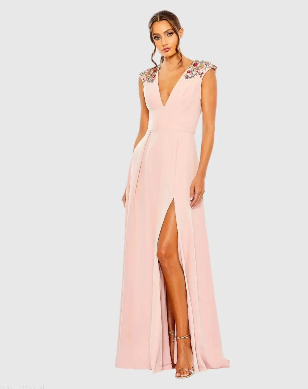 Ieena Duggal 26540 - Beaded Lace A-Line Evening Gown - Image 10