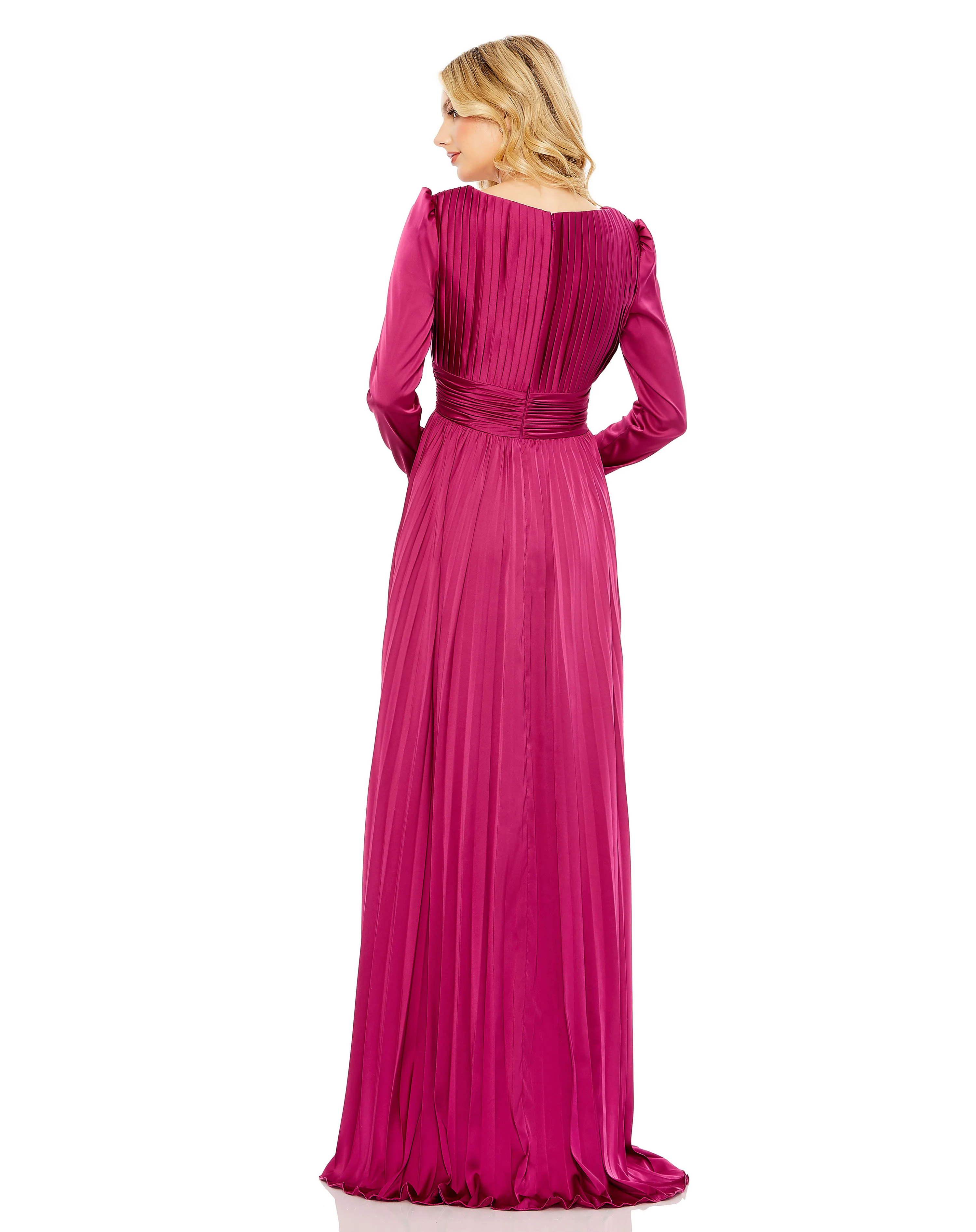 Ieena Duggal 26542I - Pleated Surplice V-Neck Evening Gown - Image 16