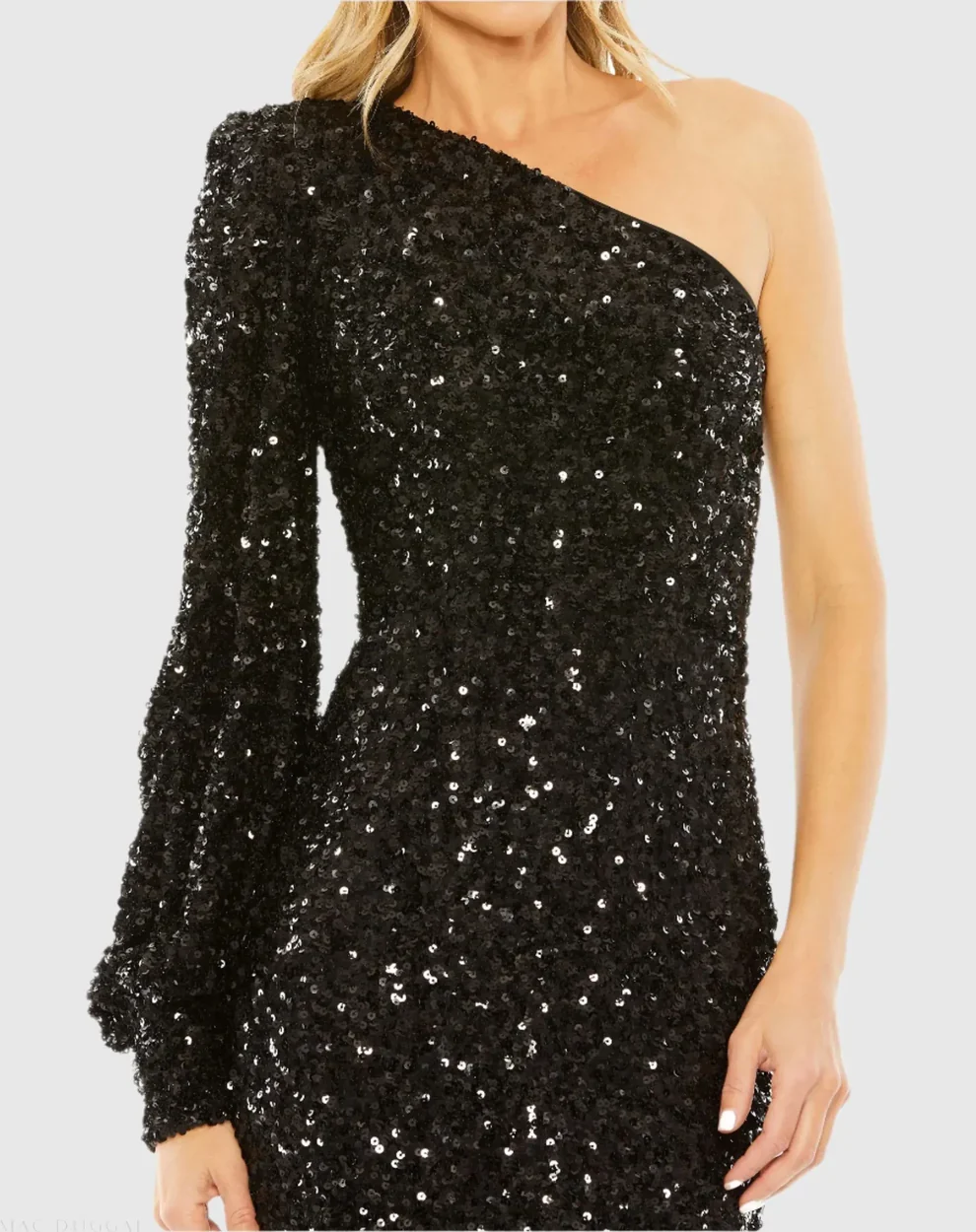 Ieena Duggal 26717 - Asymmetric Neck Evening Dress - Image 10