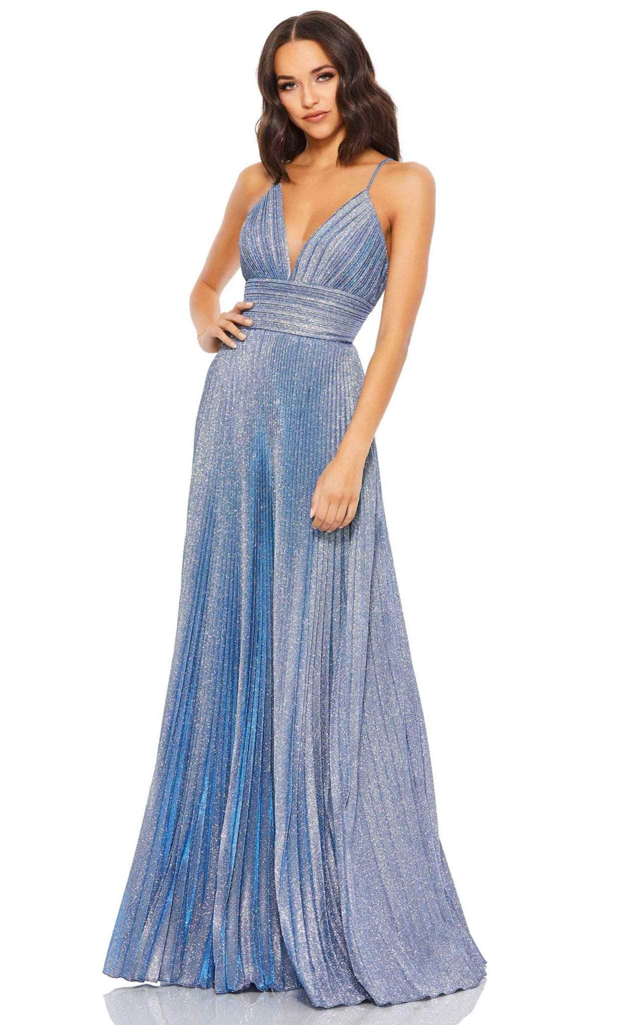 Ieena Duggal 30725 - V-neck A-line Dress - Image 4