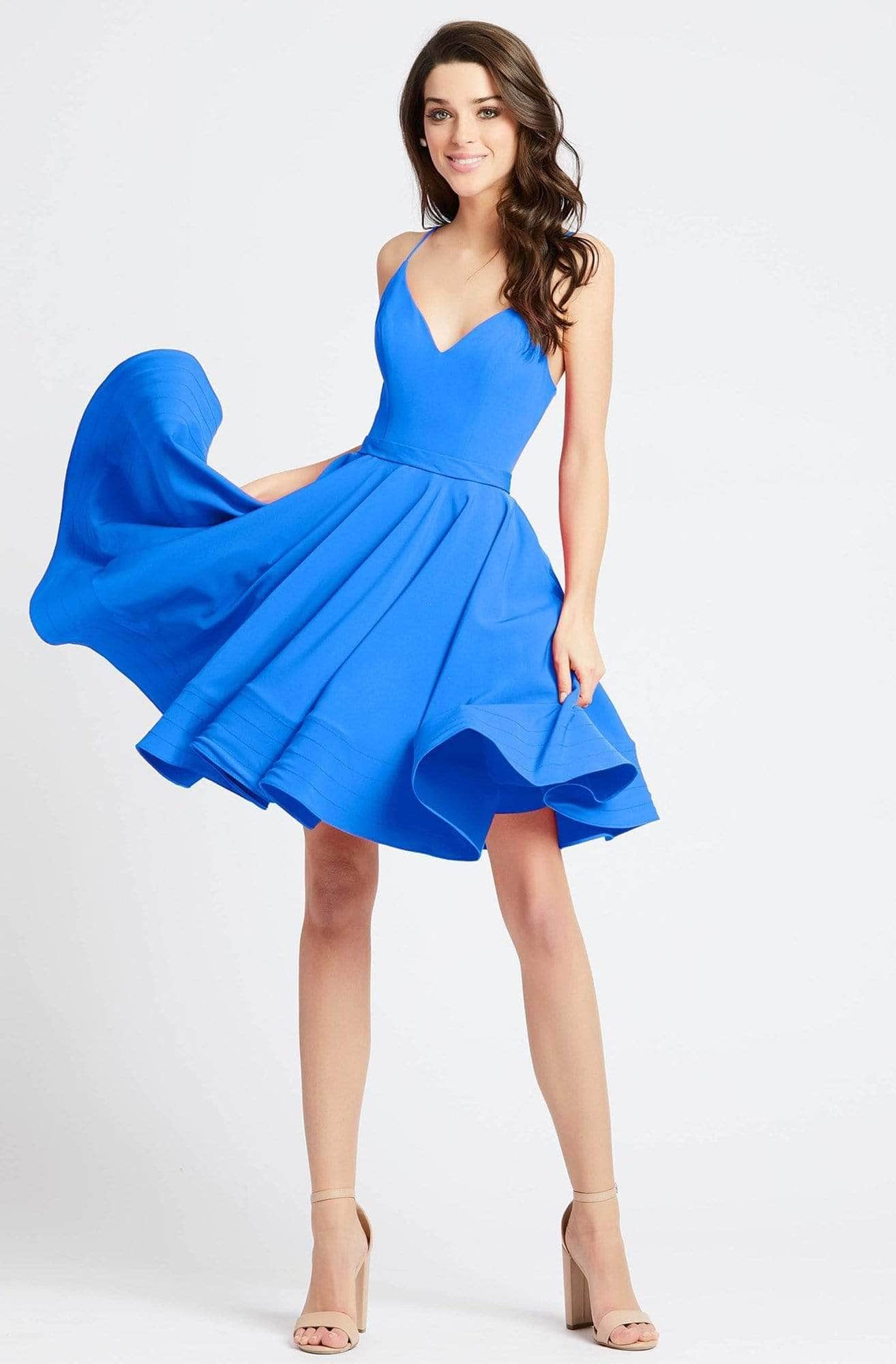 Ieena Duggal 48775I - Sleeveless Pleated Cocktail Dress - Image 5