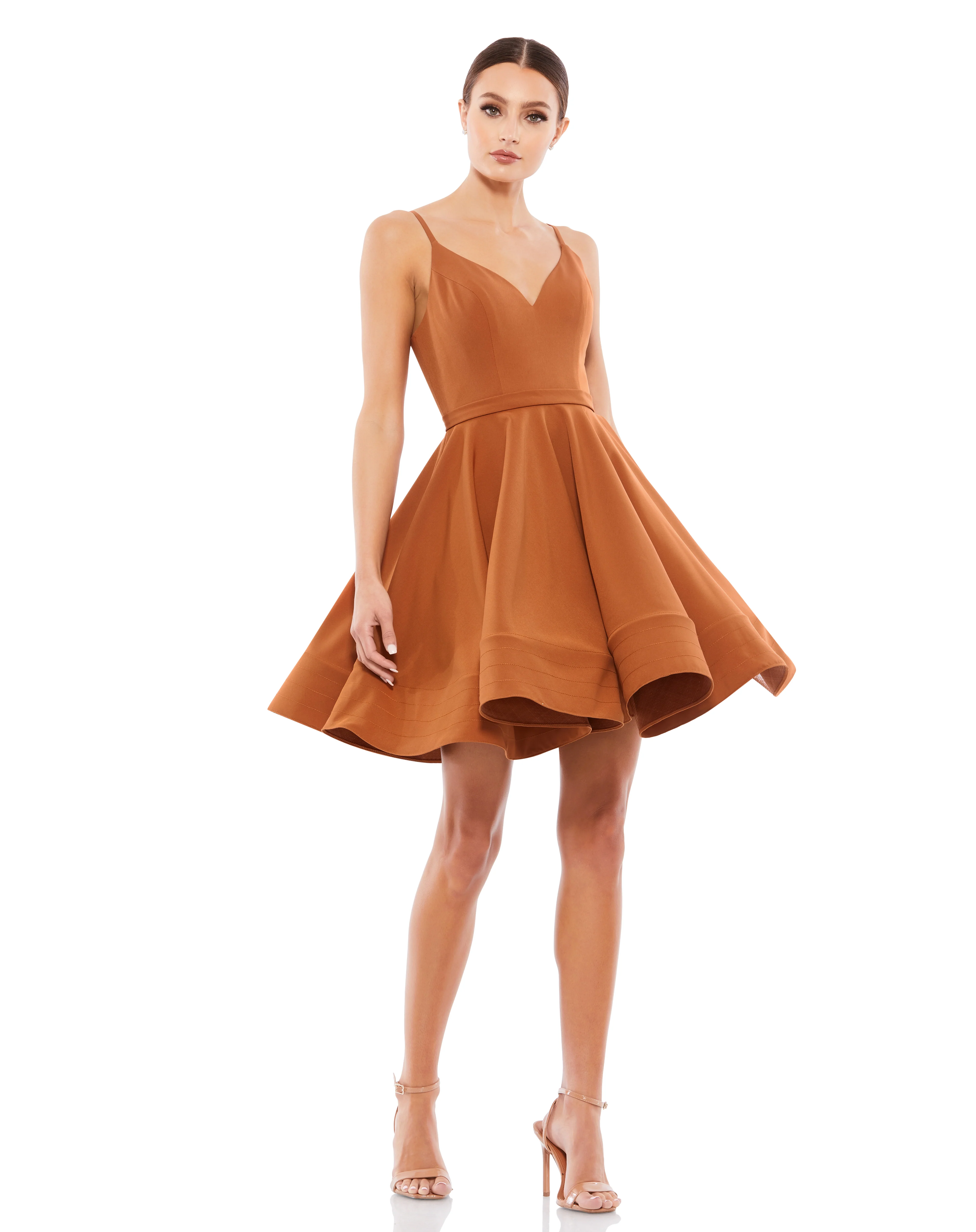Ieena Duggal 48775I - Sleeveless Pleated Cocktail Dress - Image 8