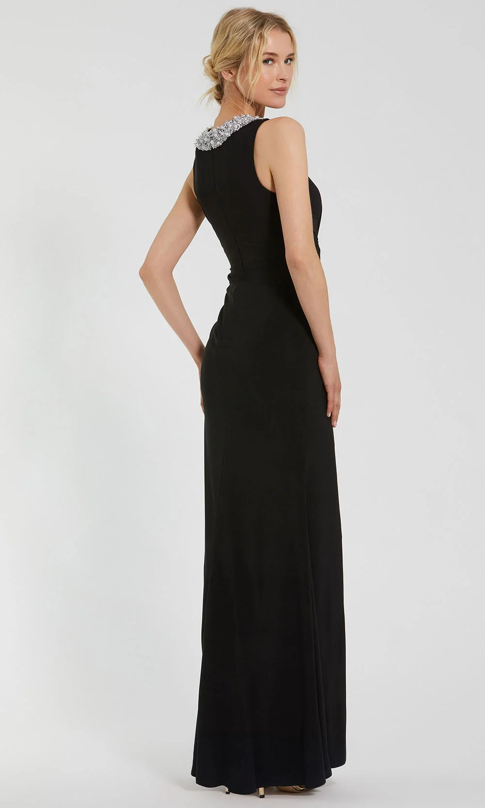 Ieena Duggal 49952 - Twist Front Sleeveless Jersey Gown - Image 2