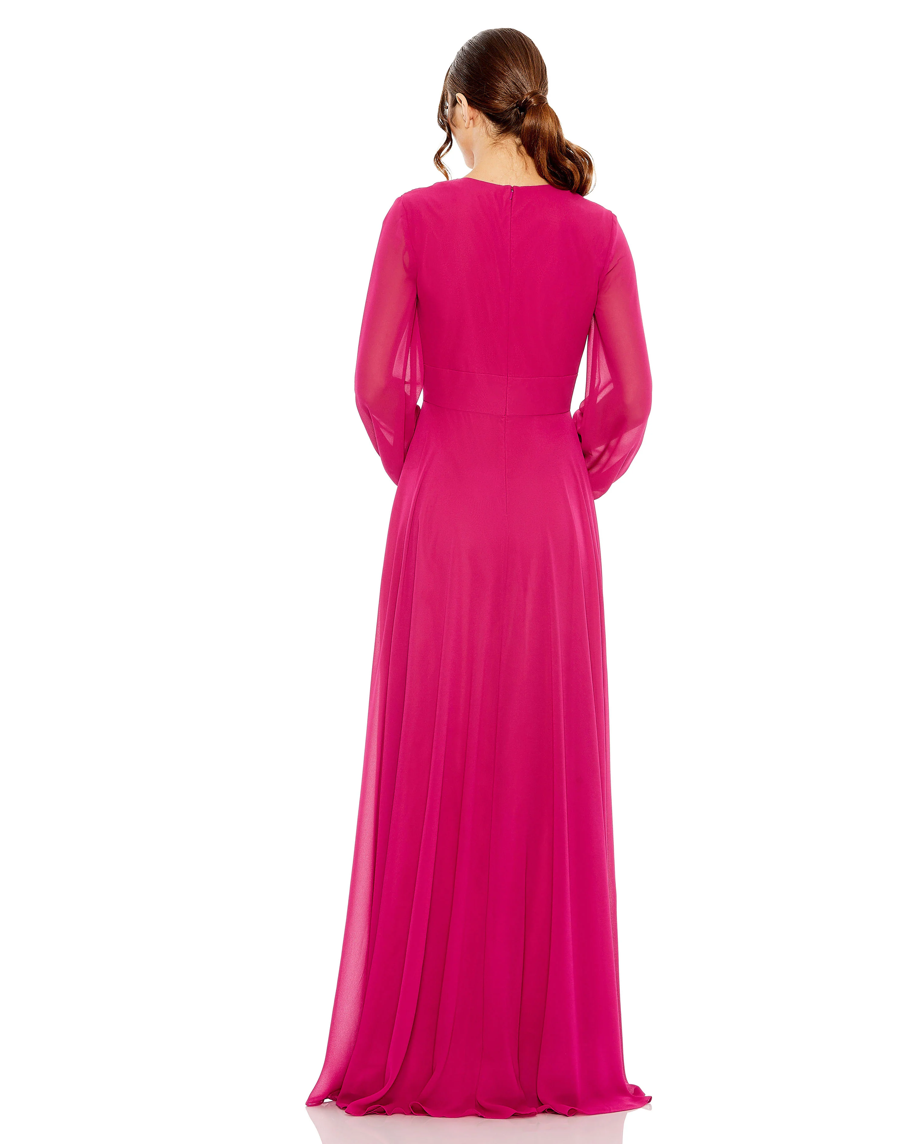 Ieena Duggal 55682 - V-Neck Formal Gown - Image 7