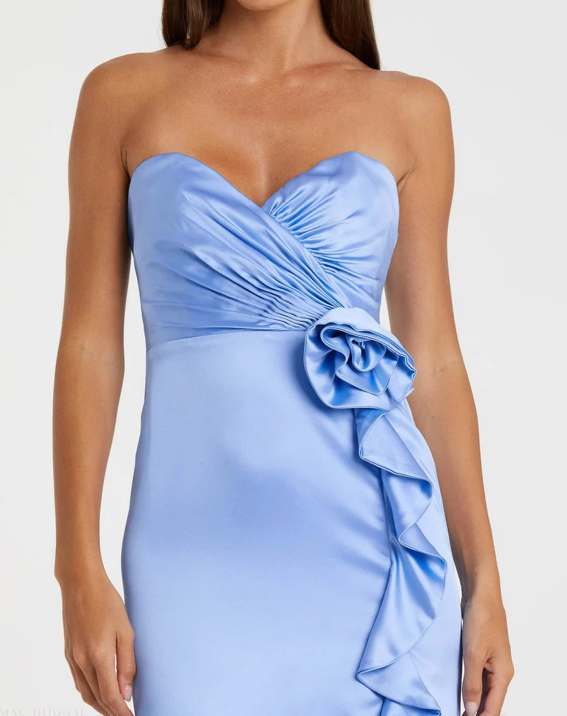 Ieena Duggal 68872 - Cascading Ruffle Sweetheart Long Dress - Image 3