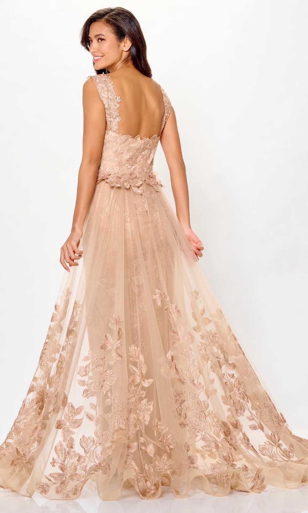 Ivonne D ID6209 - Lace Detailed Overskirt Gown - Image 2