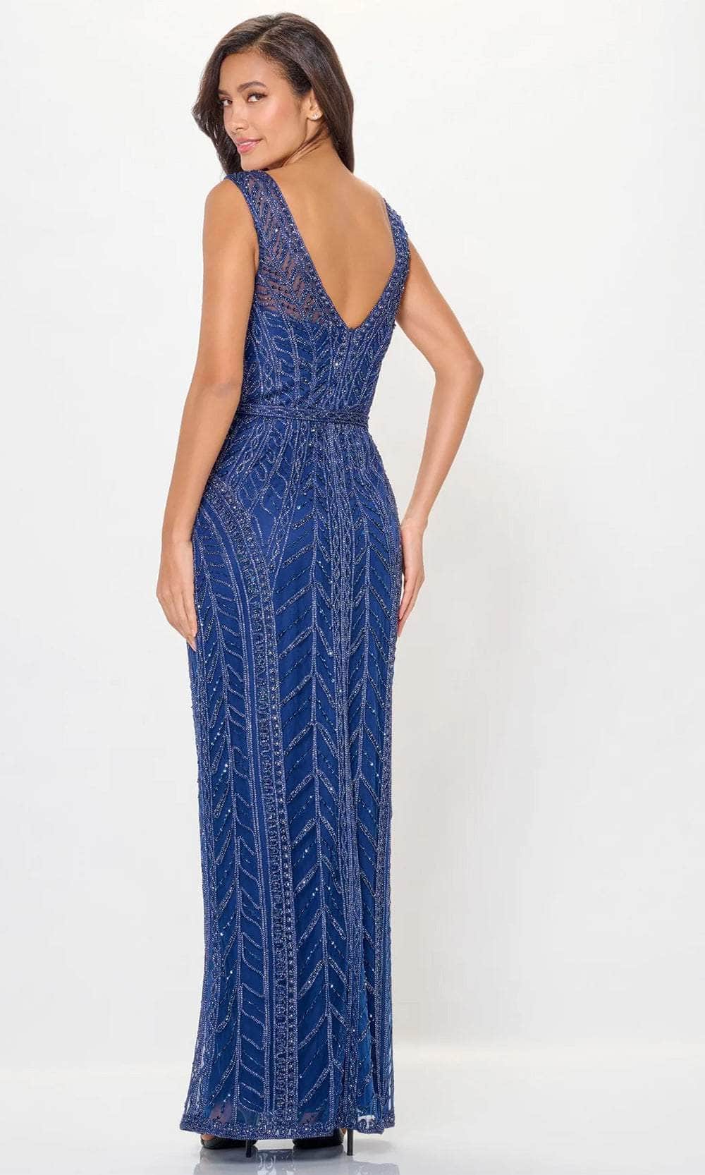 Ivonne D ID6211 - Sleeveless Embellished Evening Dress - Image 2