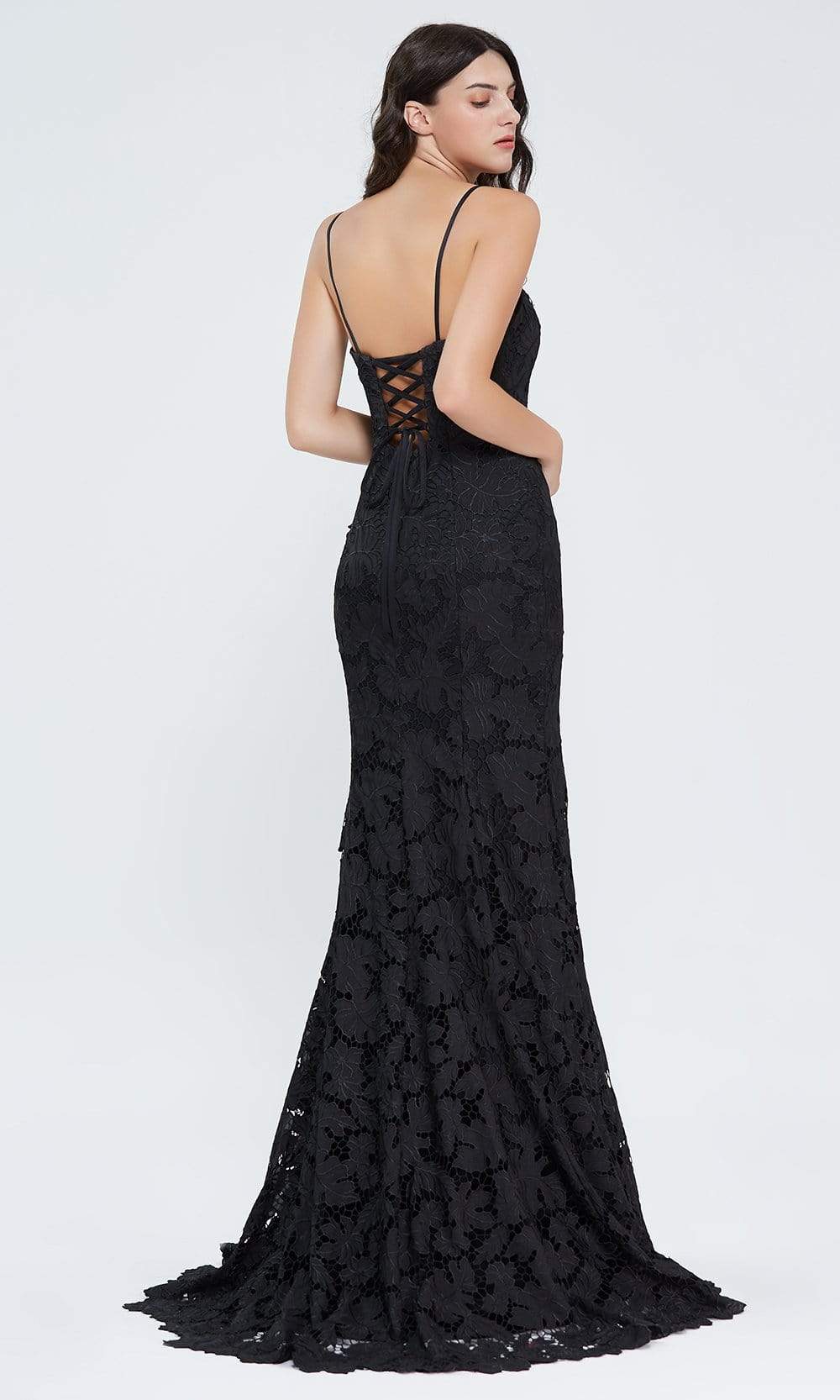J'Adore Dresses J20021 - Embroidered Fitted Dress - Image 2