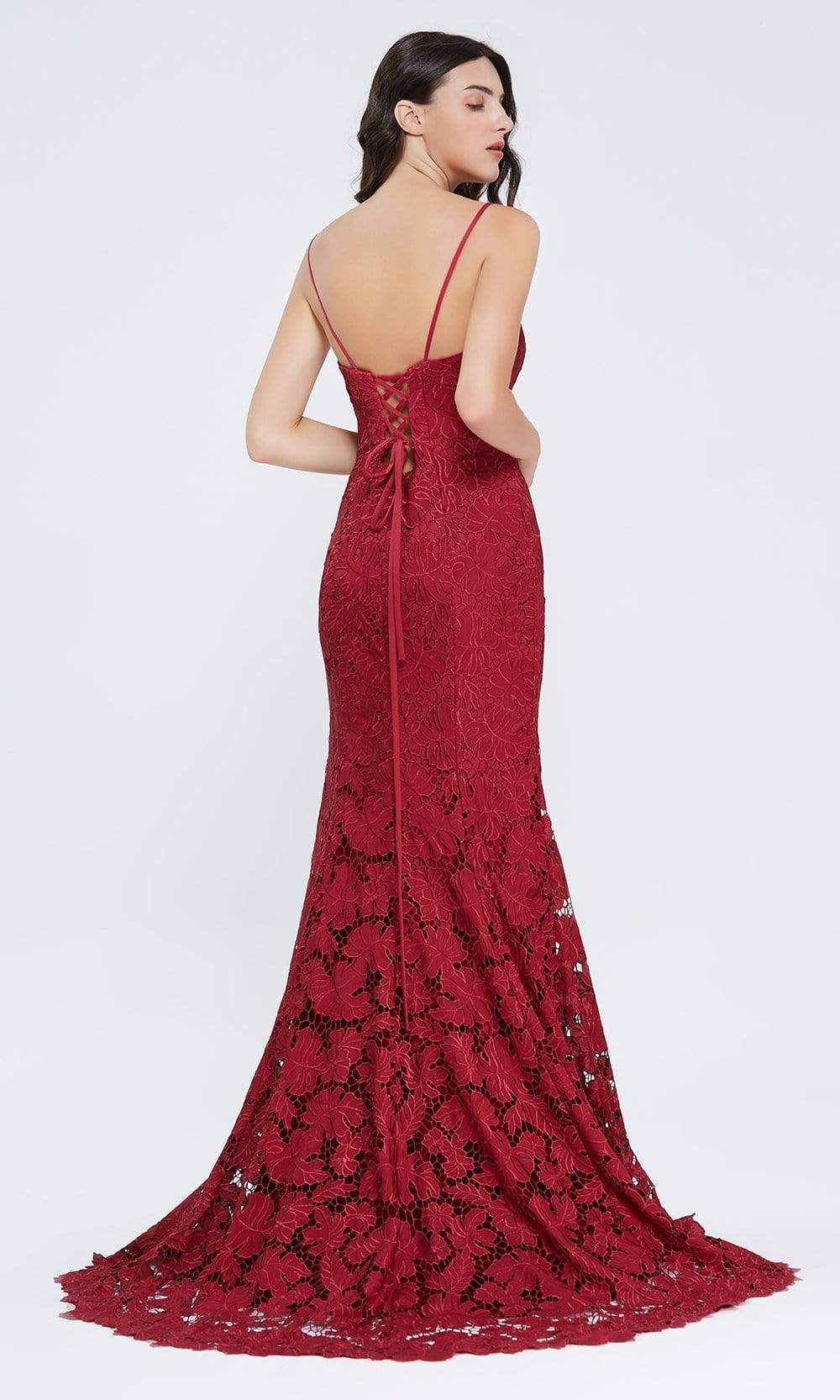 J'Adore Dresses J20021 - Embroidered Fitted Dress - Image 4