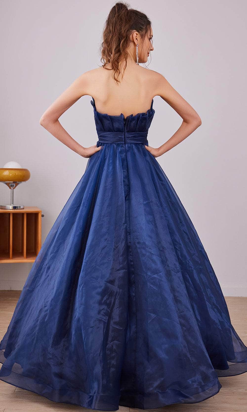 J'Adore Dresses J21035 - Strapless A-Line Long Dress - Image 5