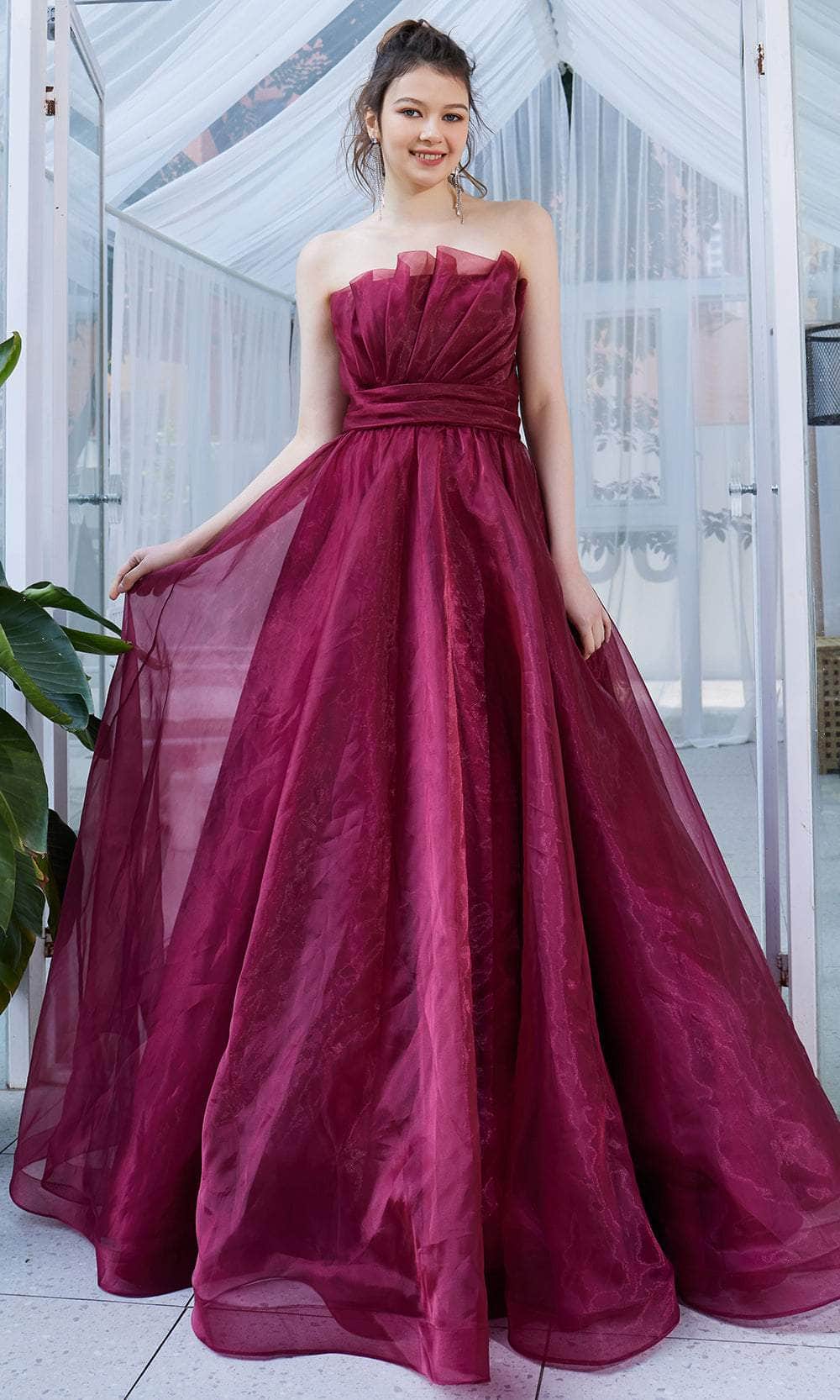 J'Adore Dresses J21035 - Strapless A-Line Long Dress - Image 6