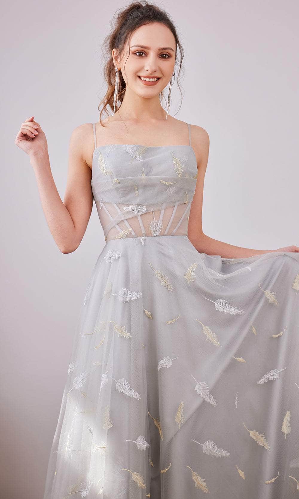 J'Adore Dresses J21036 - A-Line Long Dress - Image 3
