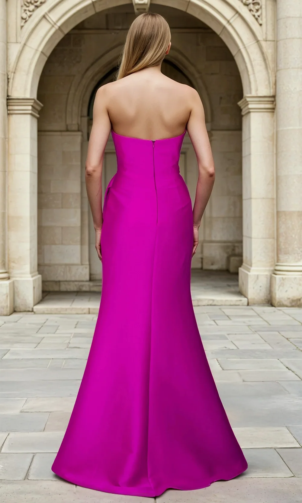 Janique 2619 - Ruching Embellished Off?Shoulder Prom Gown - Image 5