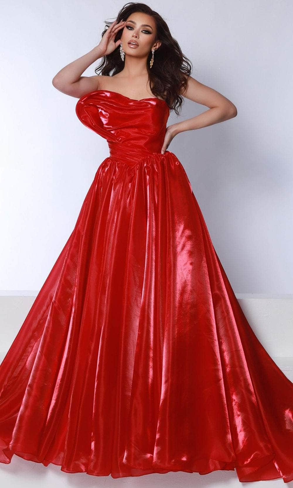 Johnathan Kayne 3102 - Strapless Organza Ballgown - Image 3