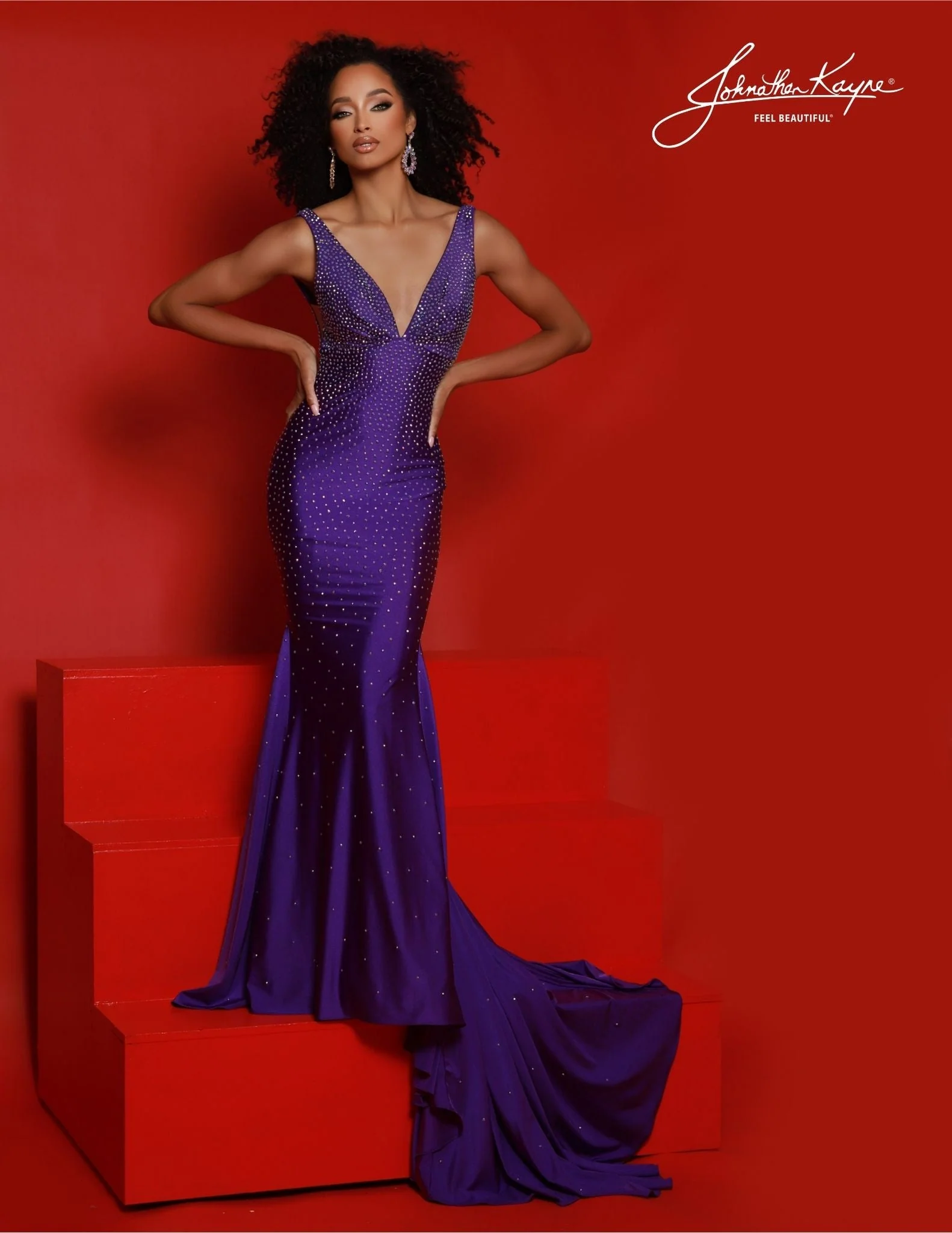 Johnathan Kayne 9213 - Crystal Shimmer Evening Gown - Image 12