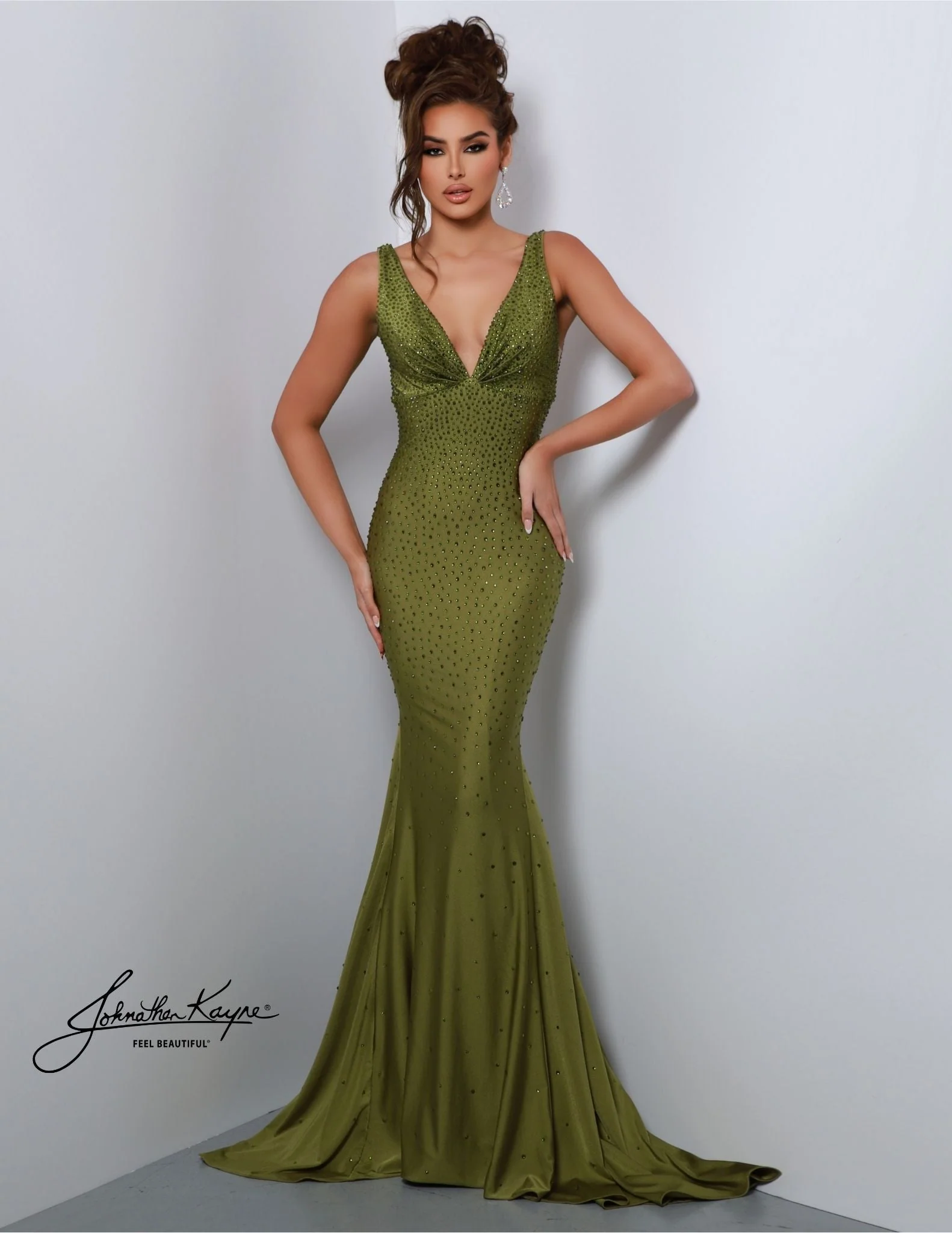 Johnathan Kayne 9213 - Crystal Shimmer Evening Gown - Image 25