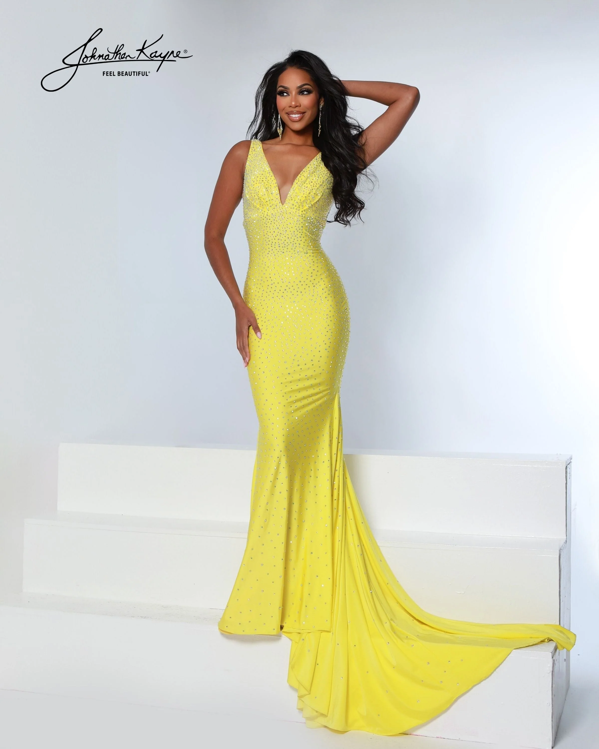 Johnathan Kayne 9213 - Crystal Shimmer Evening Gown - Image 28