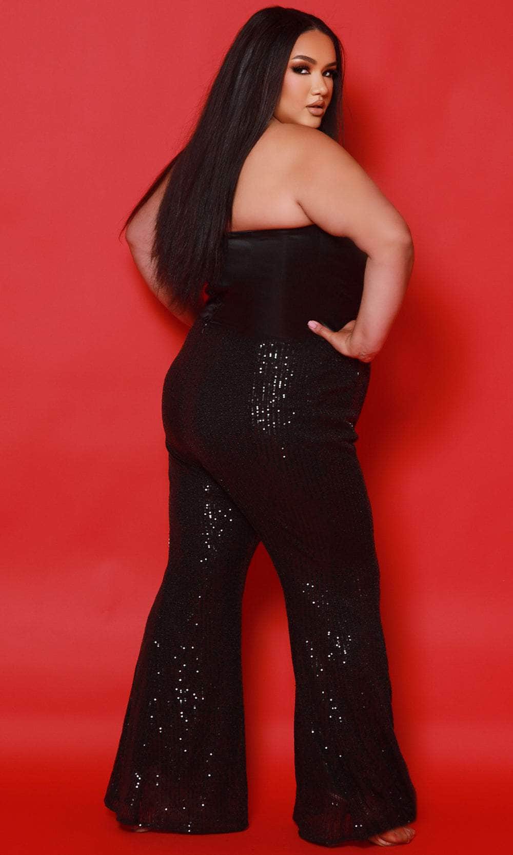 Johnathan Kayne for Sydney's Closet JK2520 - Fitted Jersey Evening Gown with Slit - Image 2