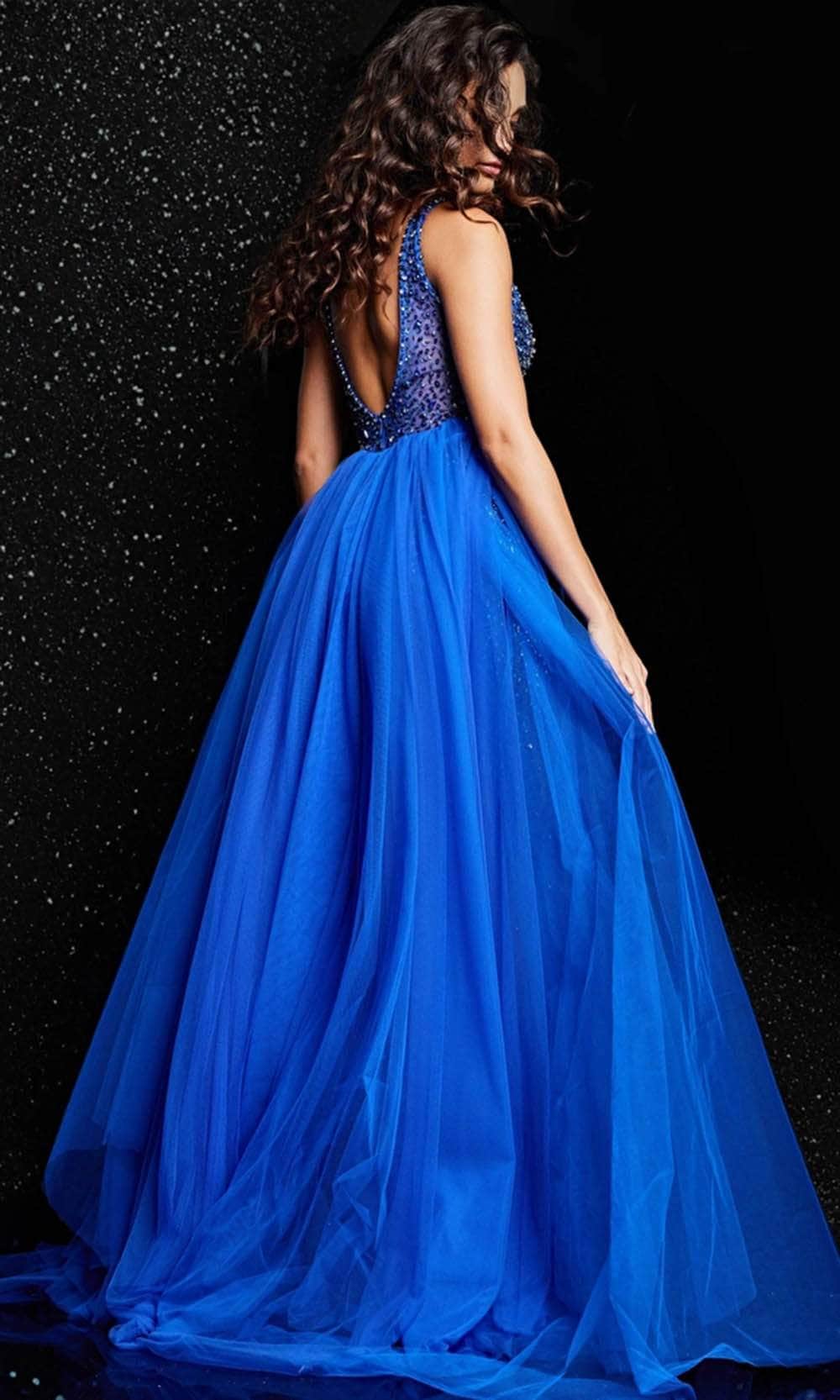 Jovani 26058SC - Sleeveless Overskirt Prom Gown - Image 2