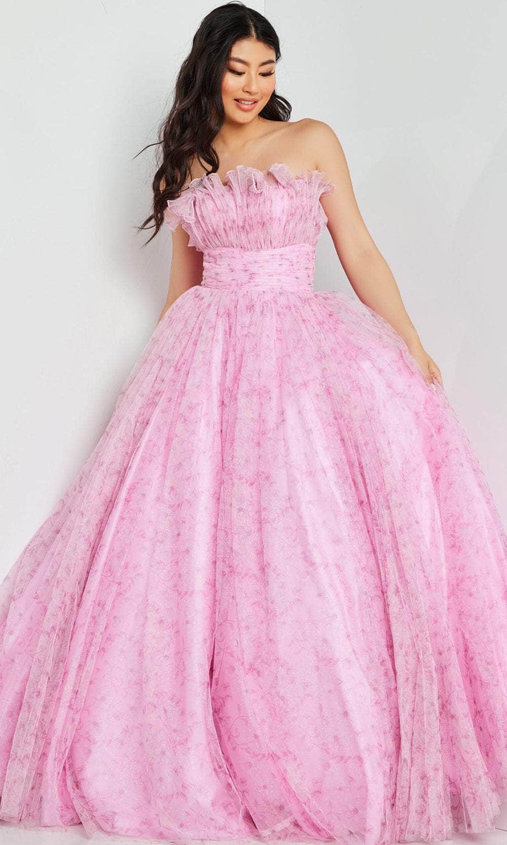 Jovani 26209 - Ruffles Ruched Prom Dress