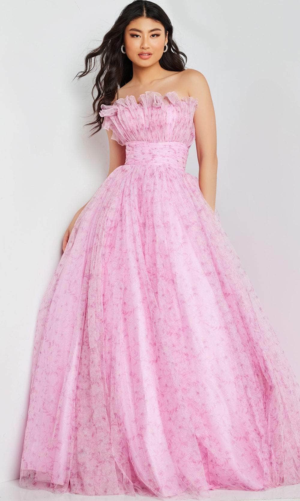 Jovani 26209 - Ruffles Ruched Prom Dress - Image 4