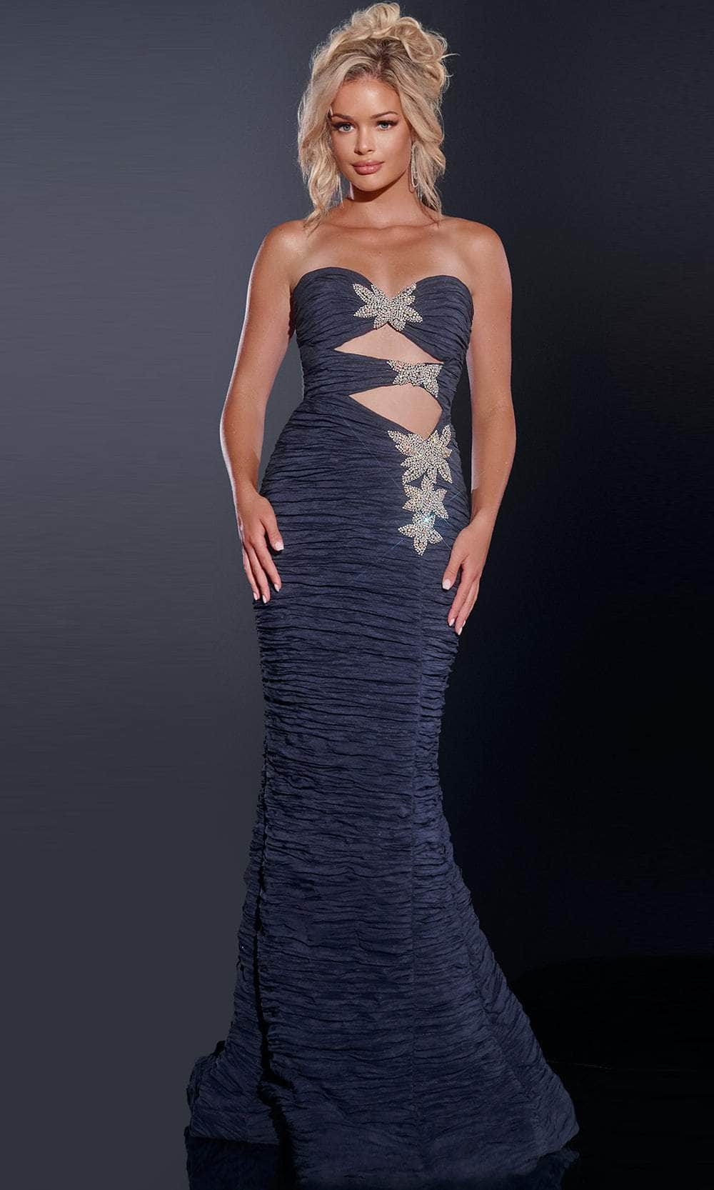 Jovani 40174 - Strapless Cutout Prom Dress