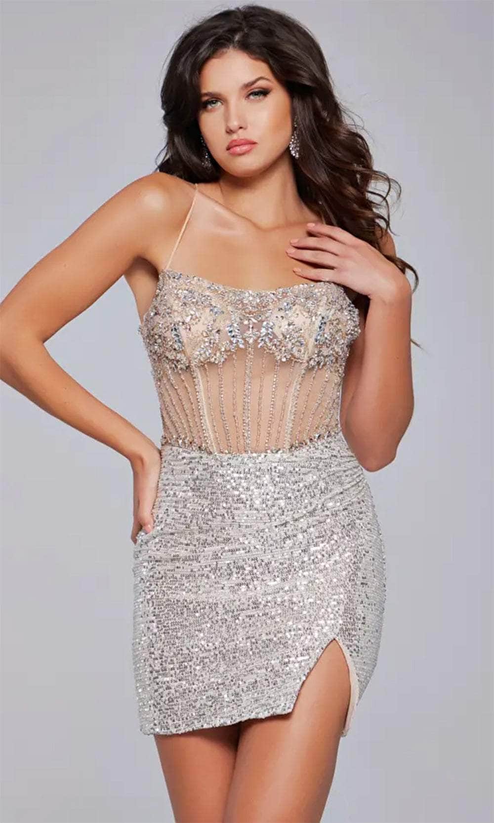 Jovani 41090 - Sleeveless Rhinestone Cocktail Dress - Image 5